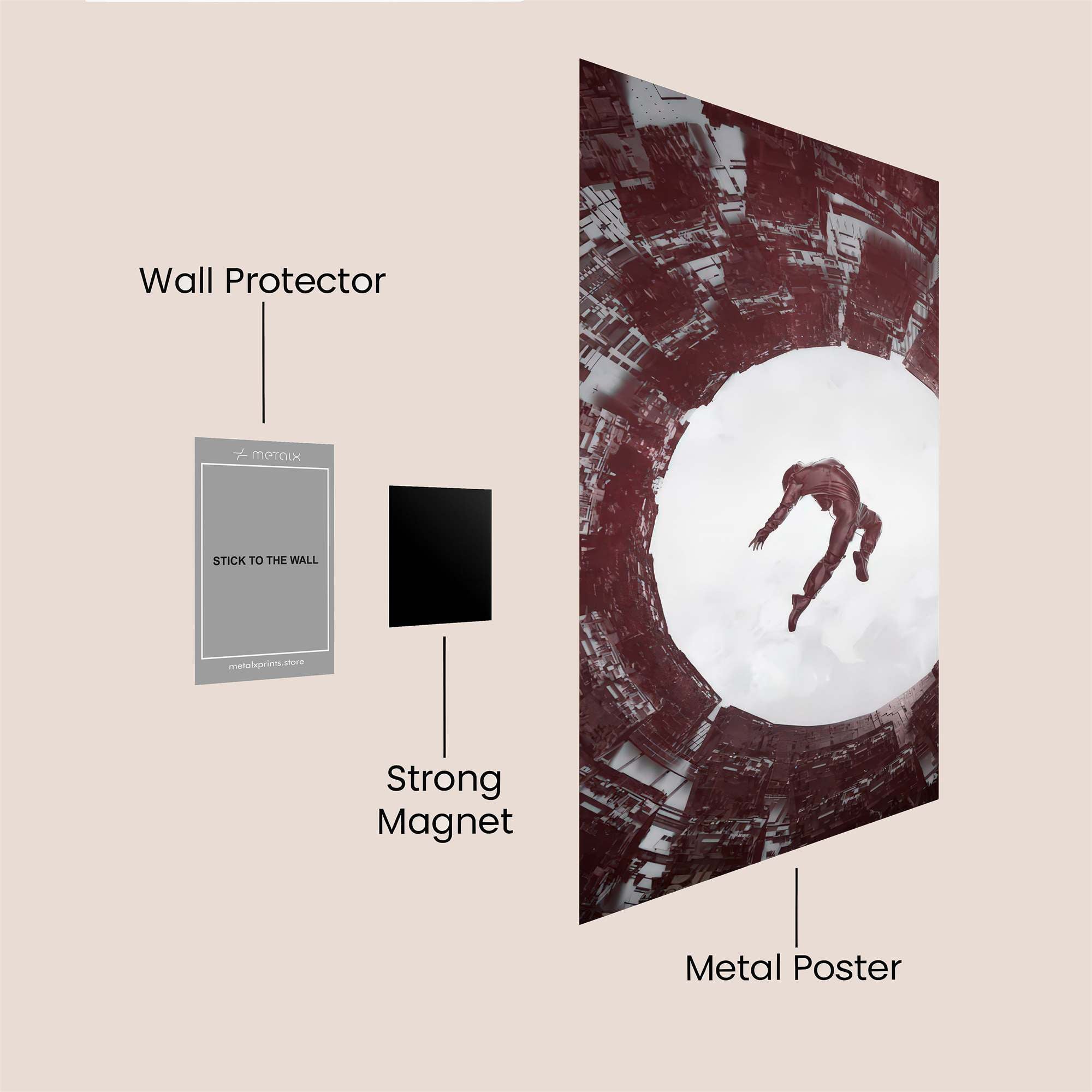 Diver Dreamscape Safe Wall Magnetic / M