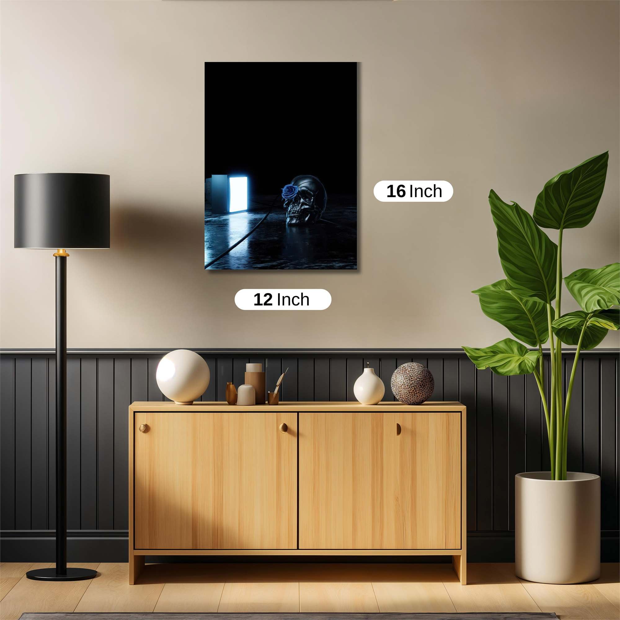 Skull Serenity Safe Wall Magnetic / M