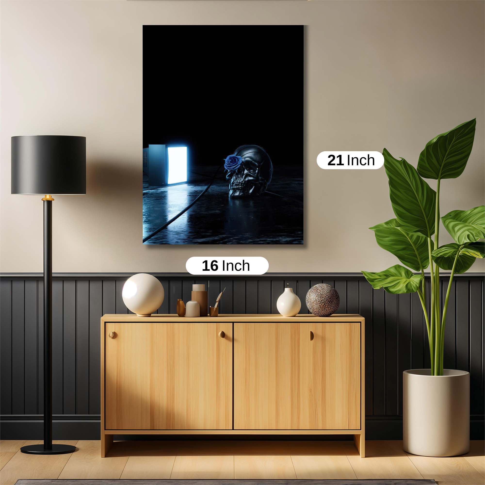 Skull Serenity Safe Wall Magnetic / M