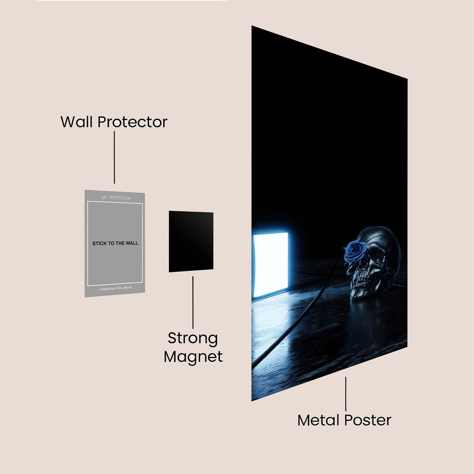 Skull Serenity Safe Wall Magnetic / M