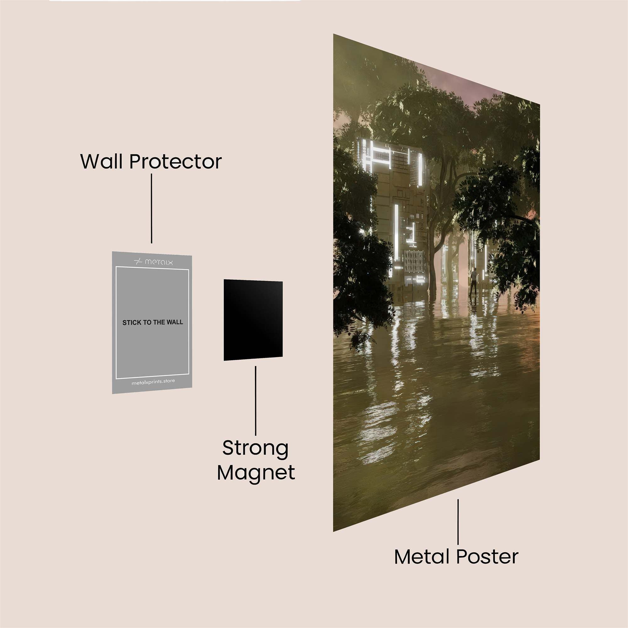 Flooded Serenity Safe Wall Magnetic / M