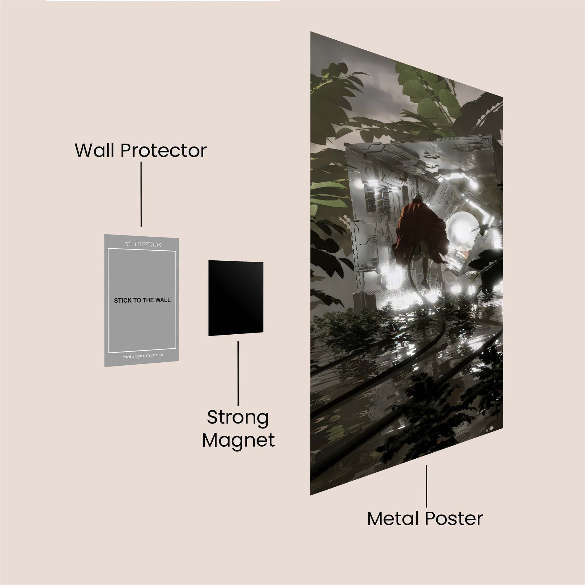 Mystic Bloom Safe Wall Magnetic / M