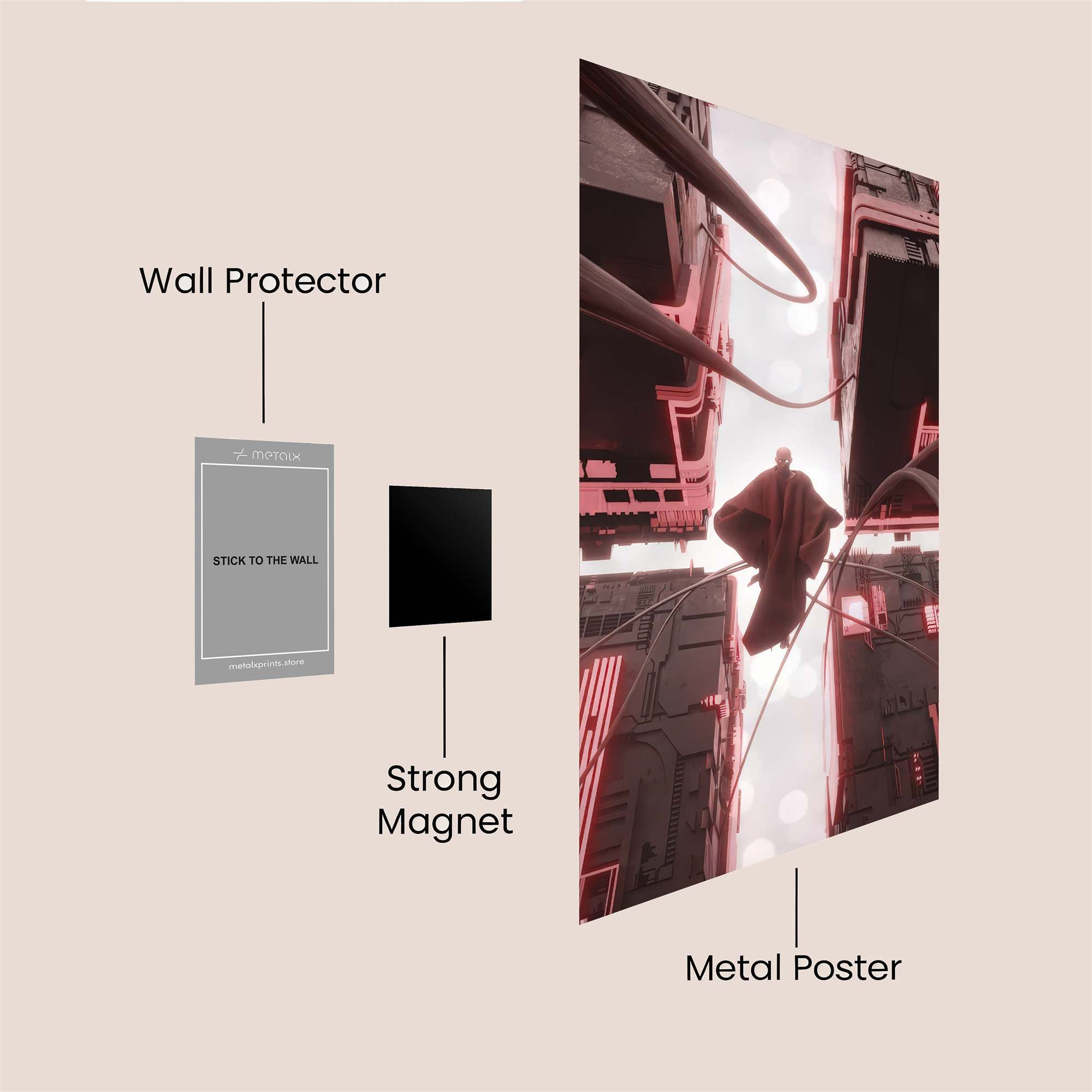 Neon Ascent Safe Wall Magnetic / M