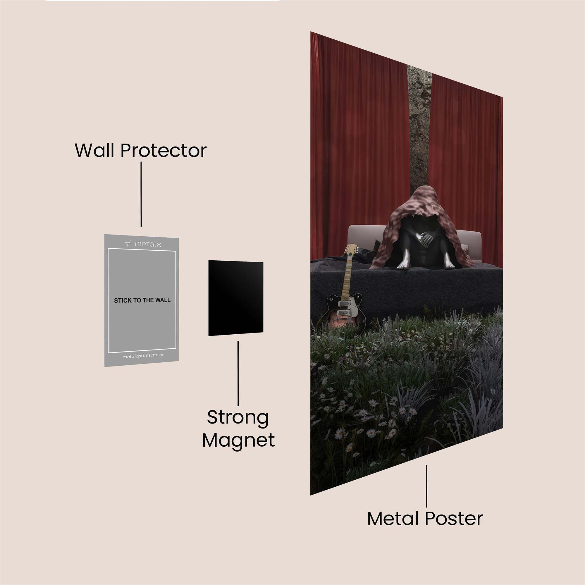 Vampire Gloom Safe Wall Magnetic / M