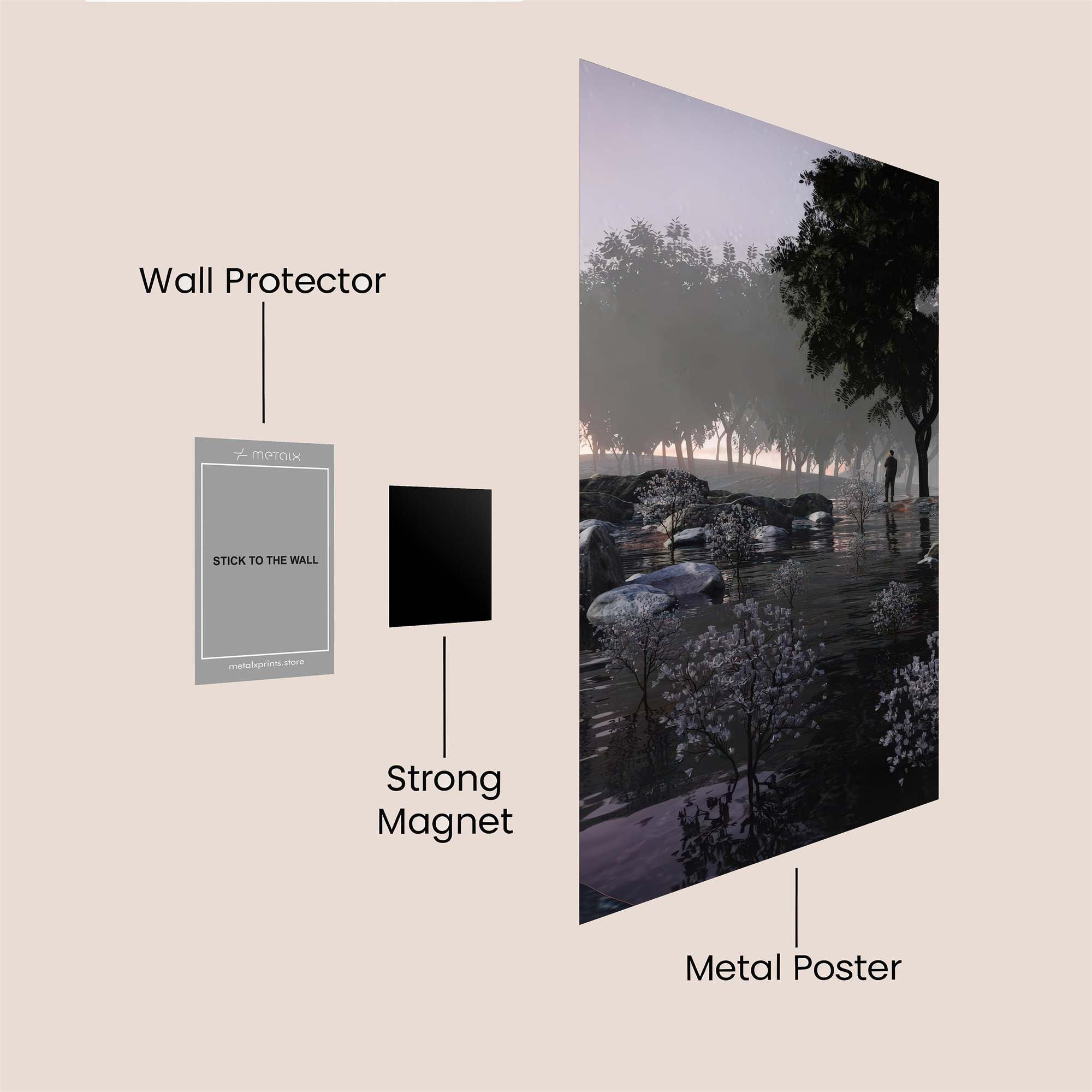 Mystic Dawn Safe Wall Magnetic / M