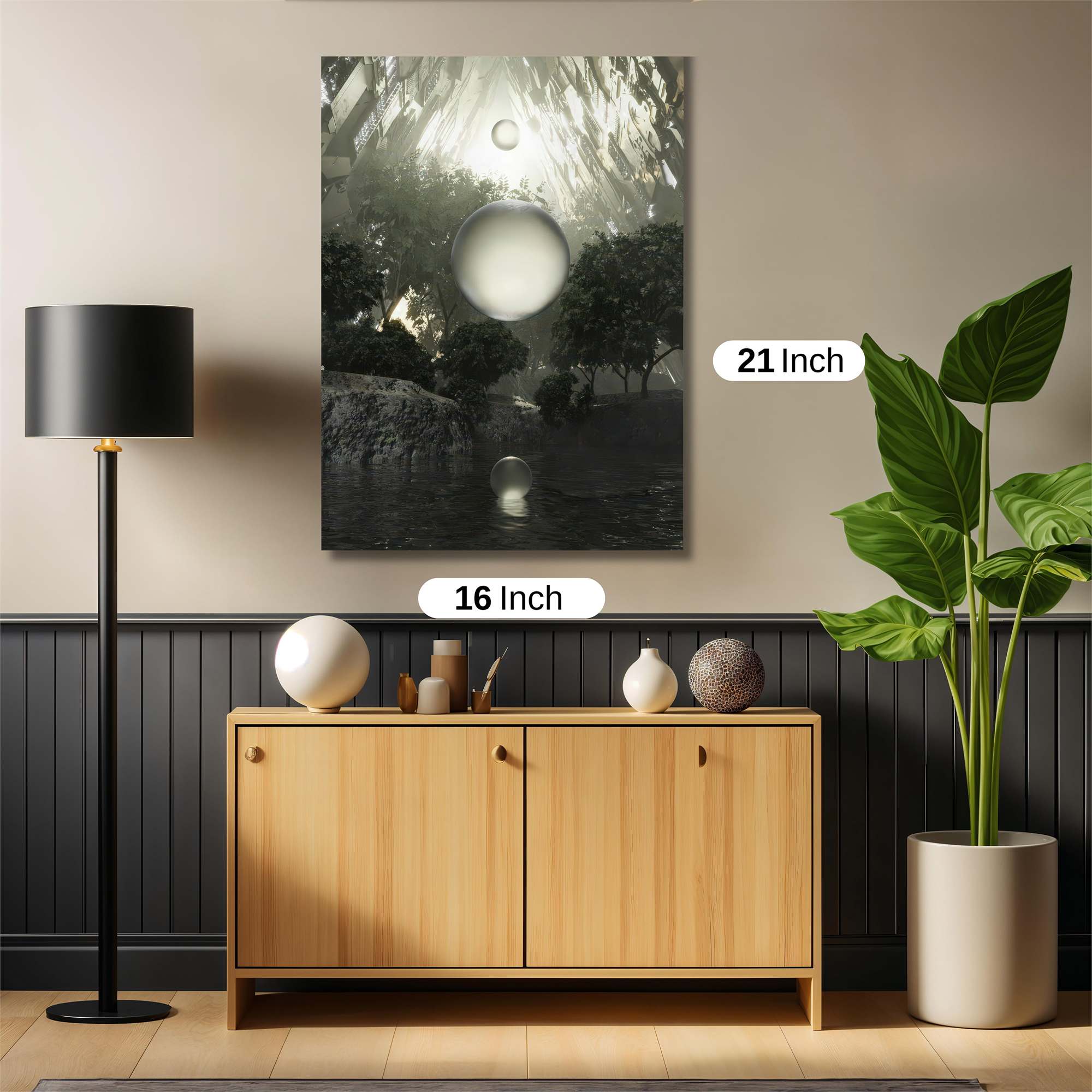 Spheres Serene Safe Wall Magnetic / M
