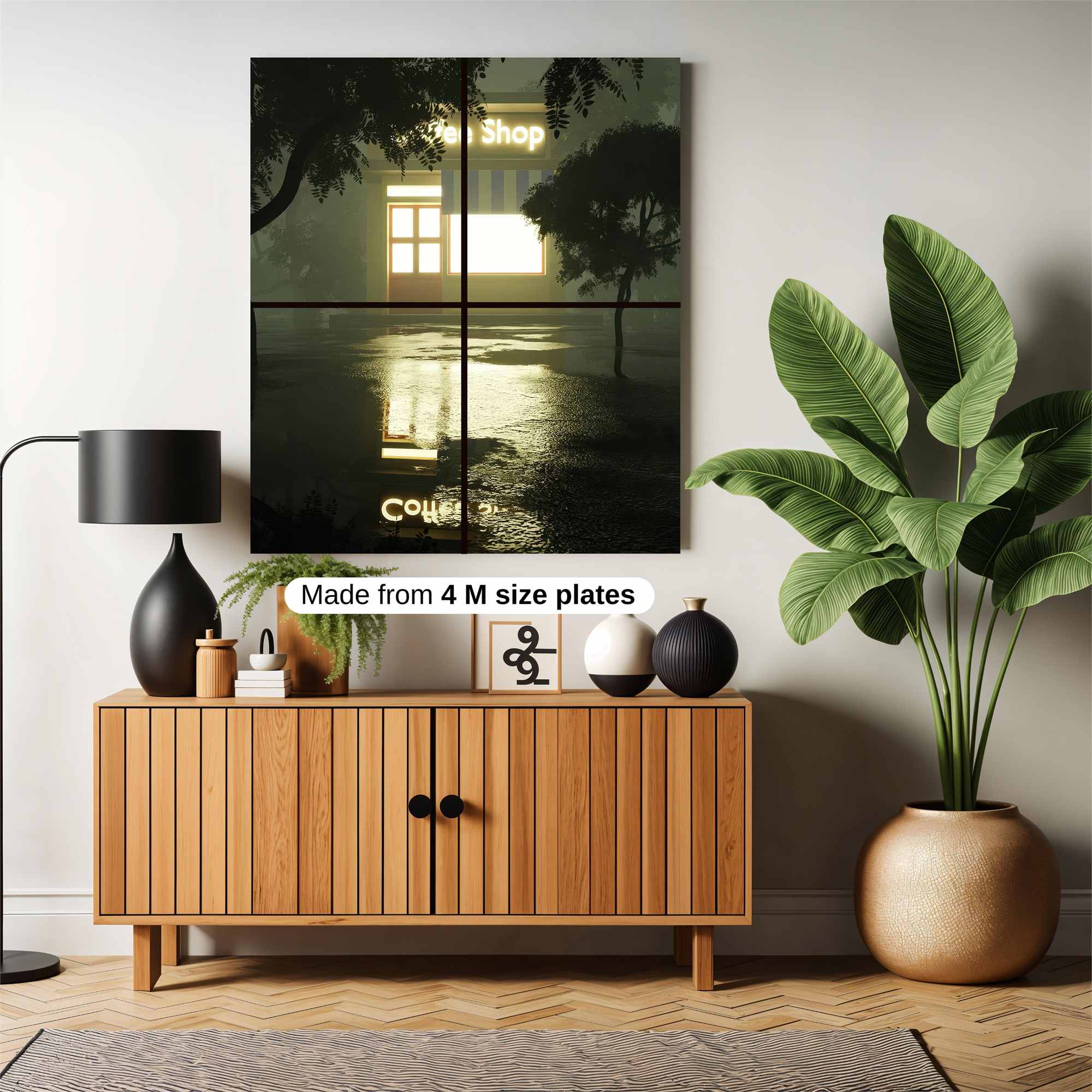 Coffee Shop Serene Safe Wall Magnetic / M