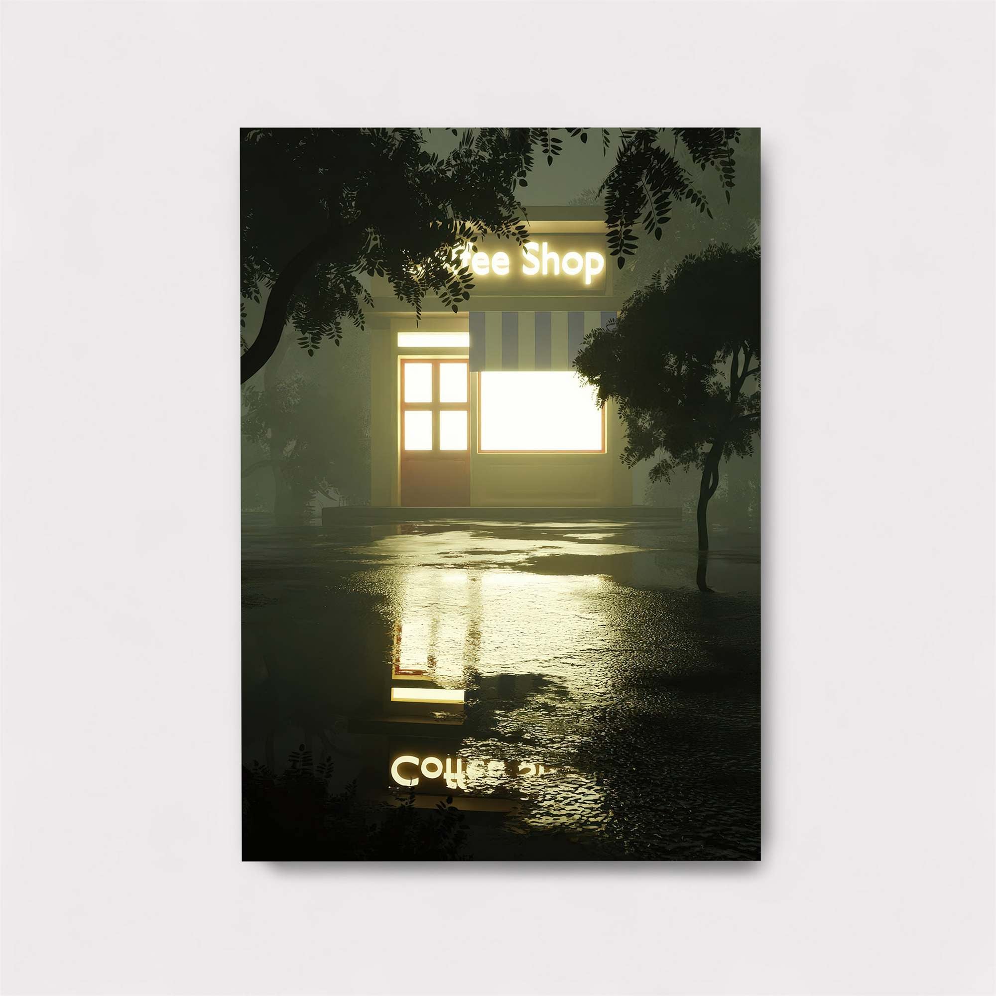 Coffee Shop Serene Safe Wall Magnetic / M