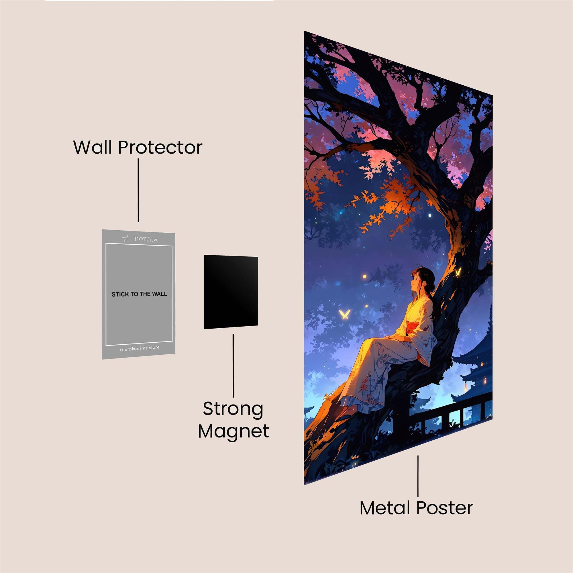 Moonlit Serenity Safe Wall Magnetic / M