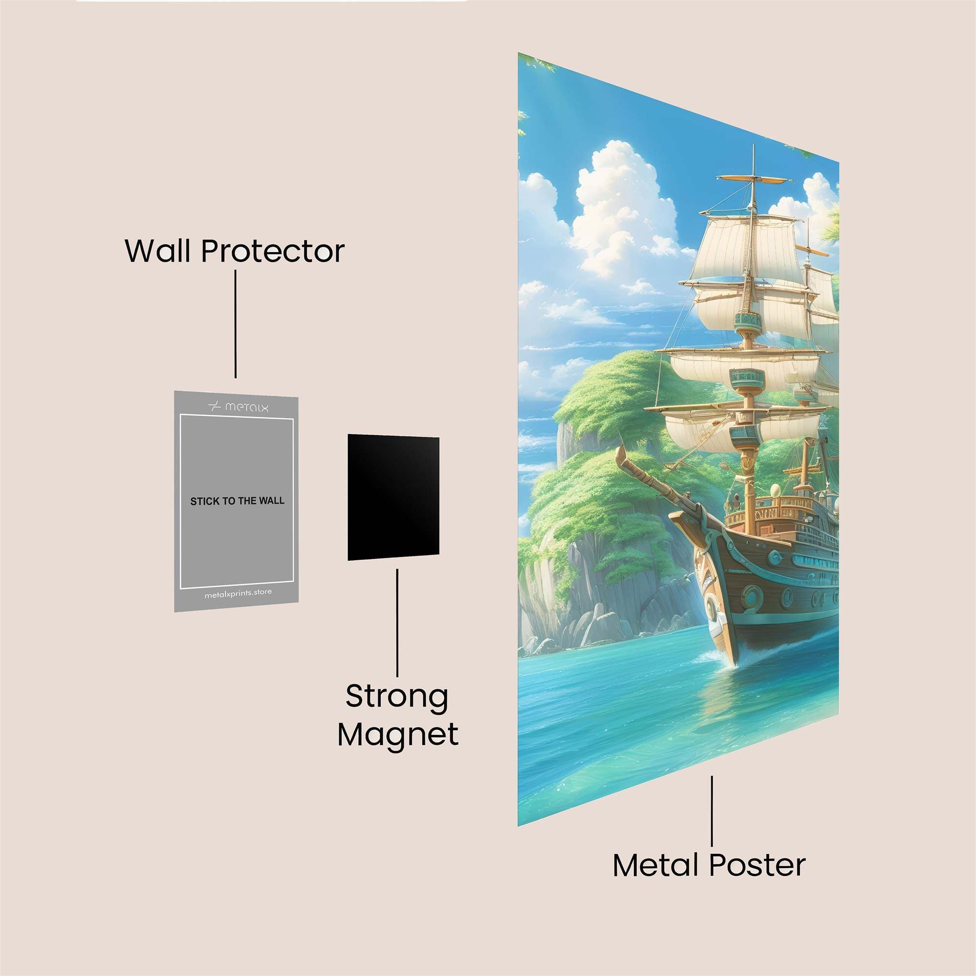 Serenity Sail Safe Wall Magnetic / M