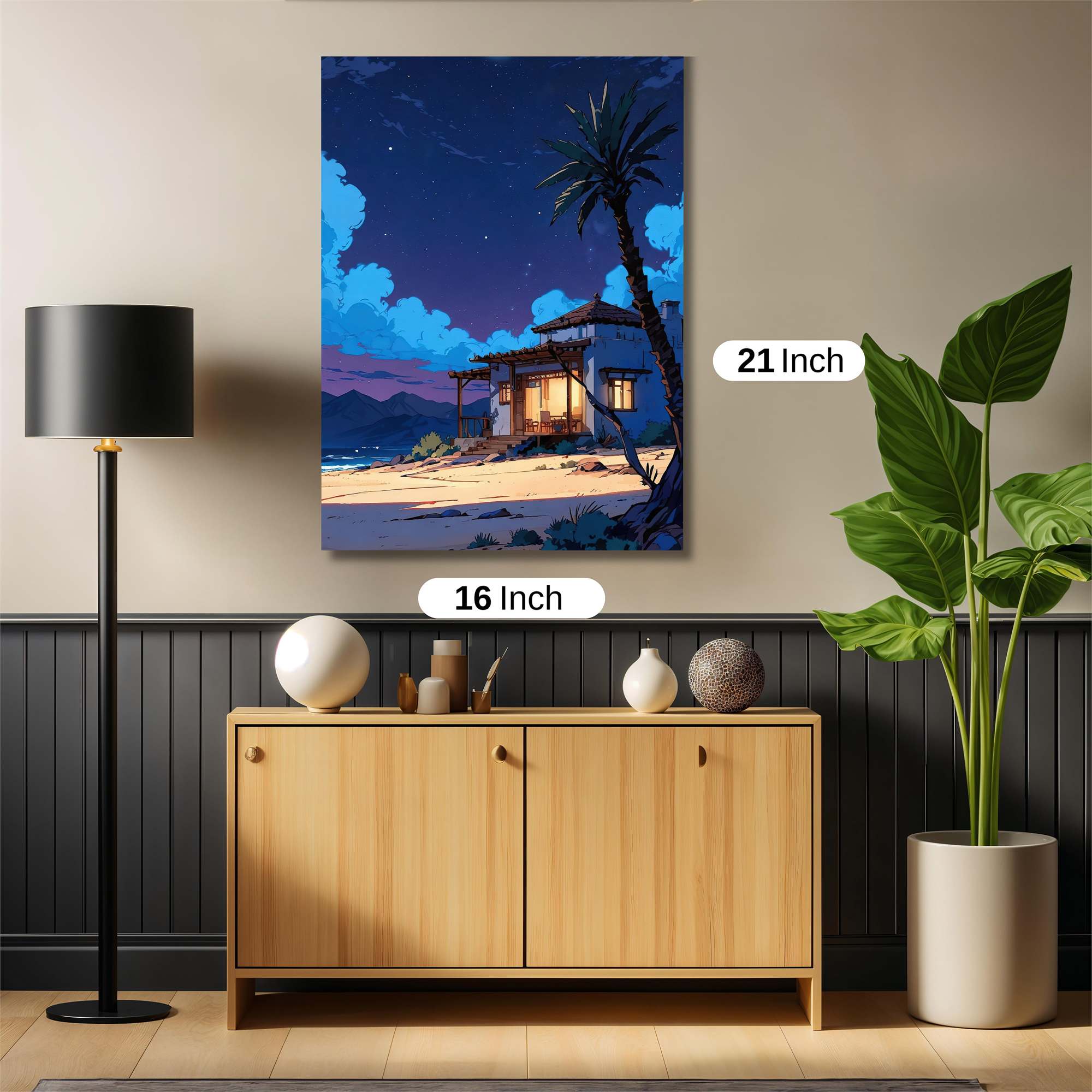Moonlit Serenity Safe Wall Magnetic / M