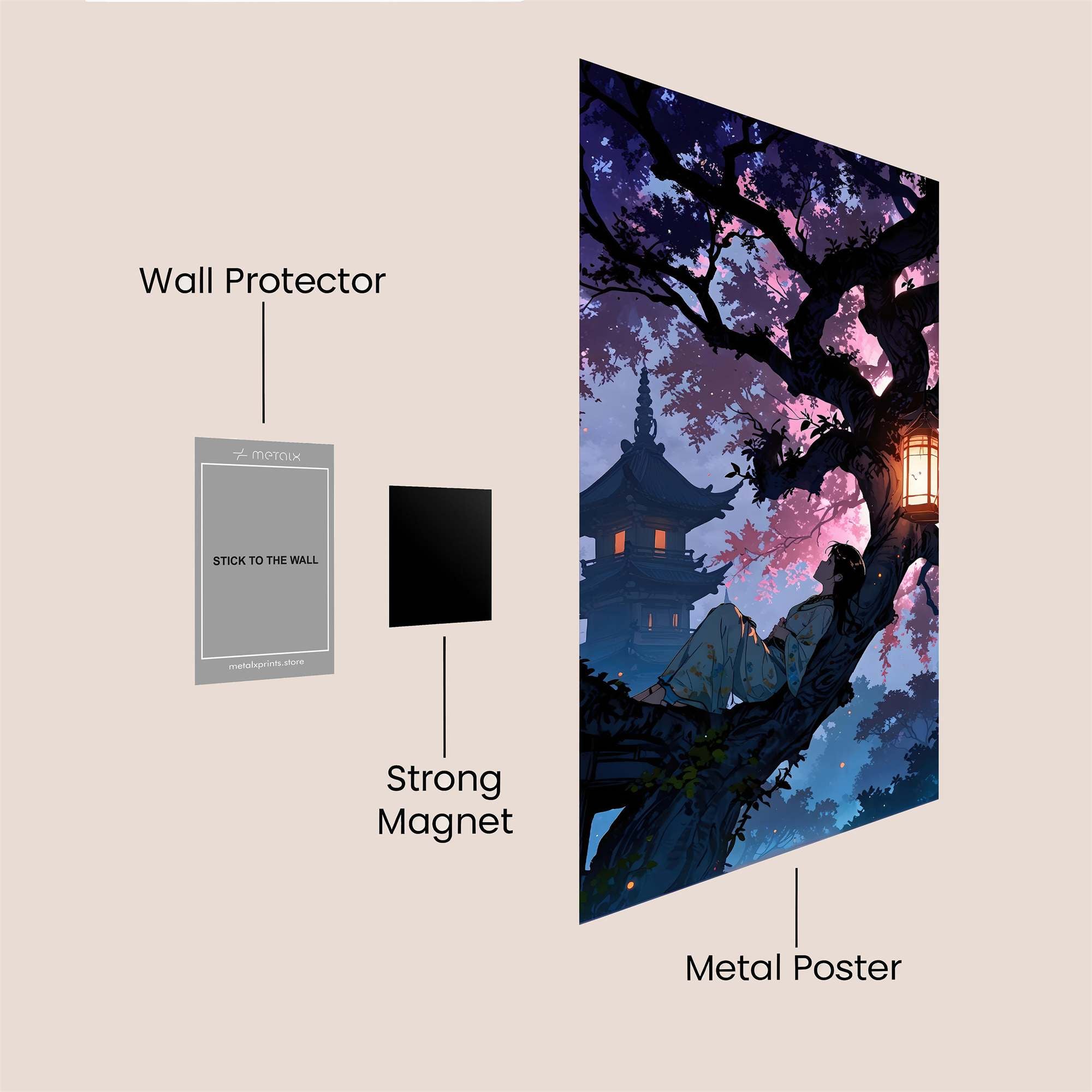 Pagoda Serenity Safe Wall Magnetic / M