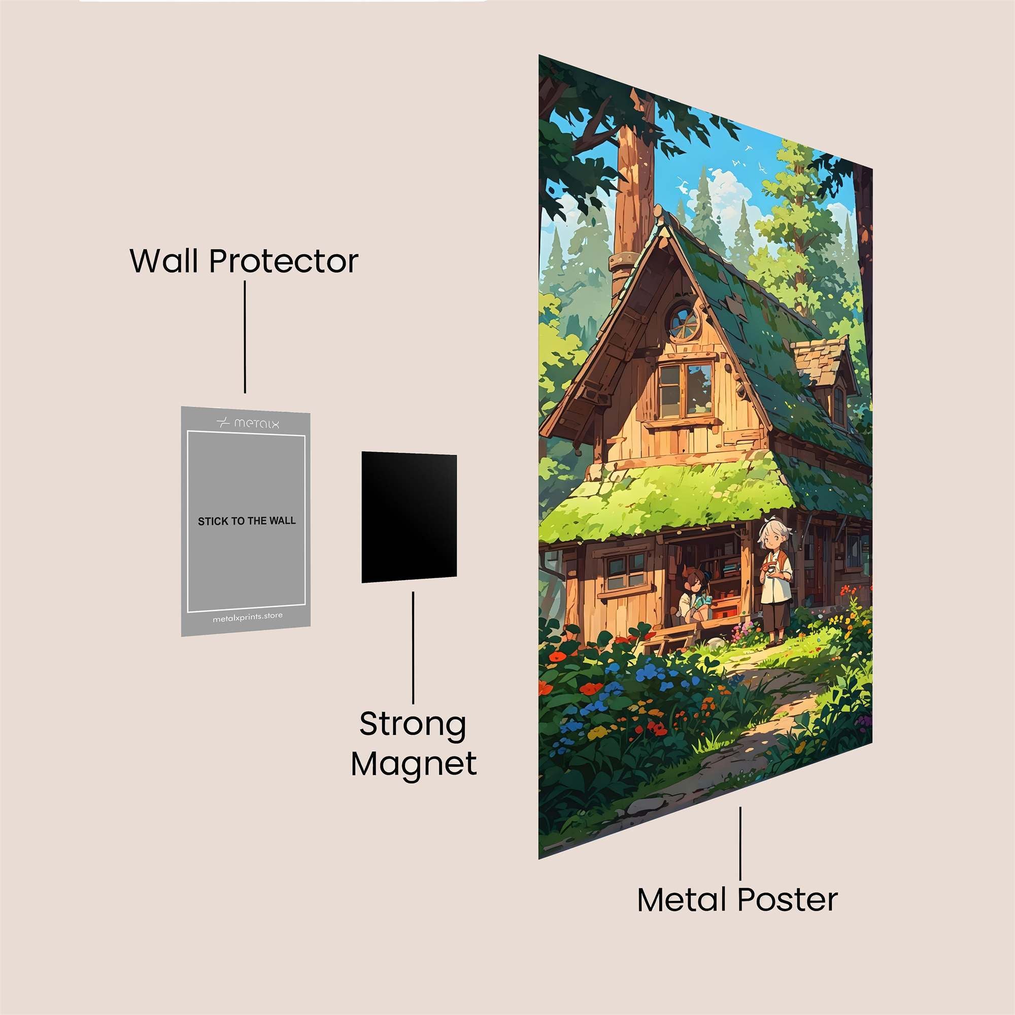 Forest Serenity Safe Wall Magnetic / M