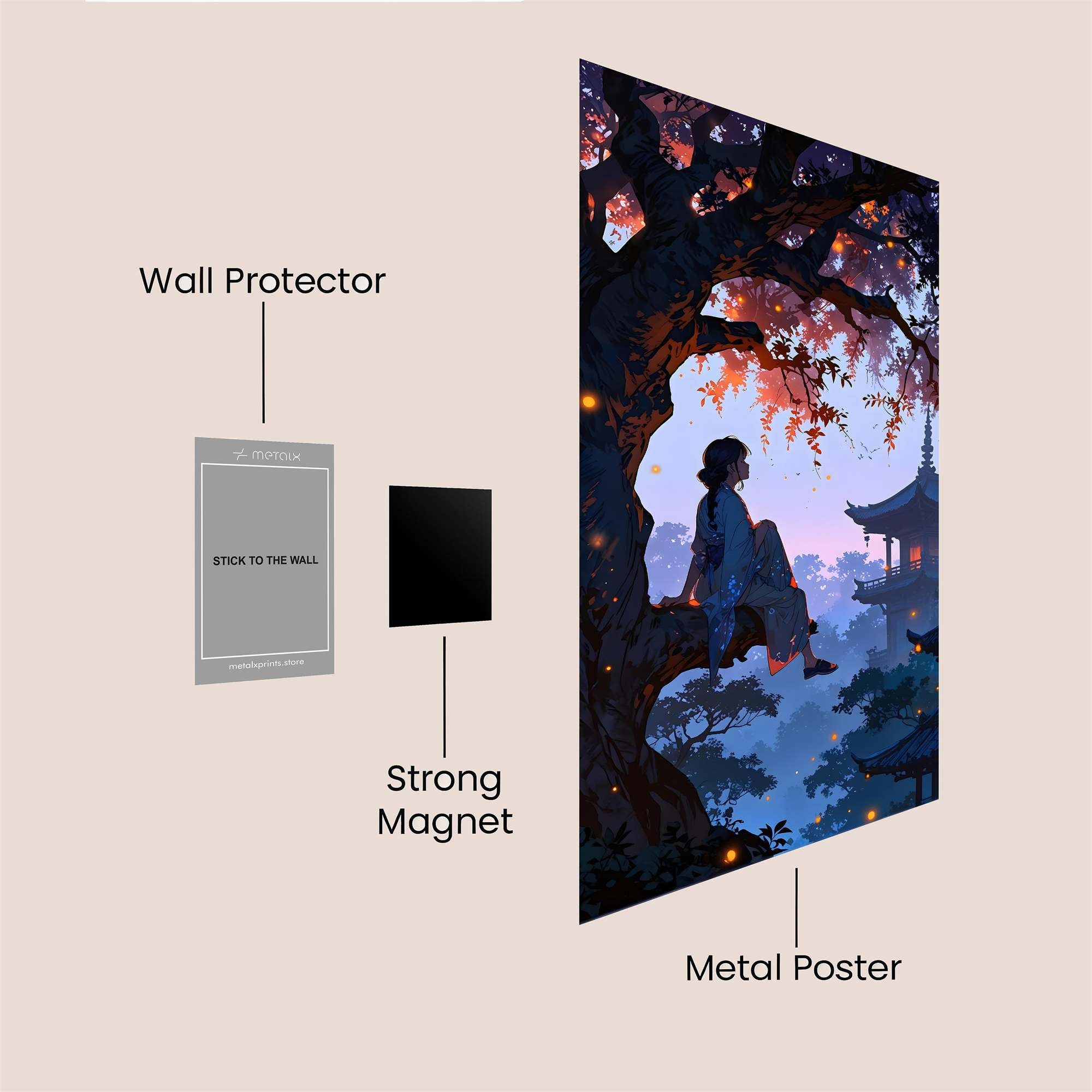 Moonlit Serenity Safe Wall Magnetic / M