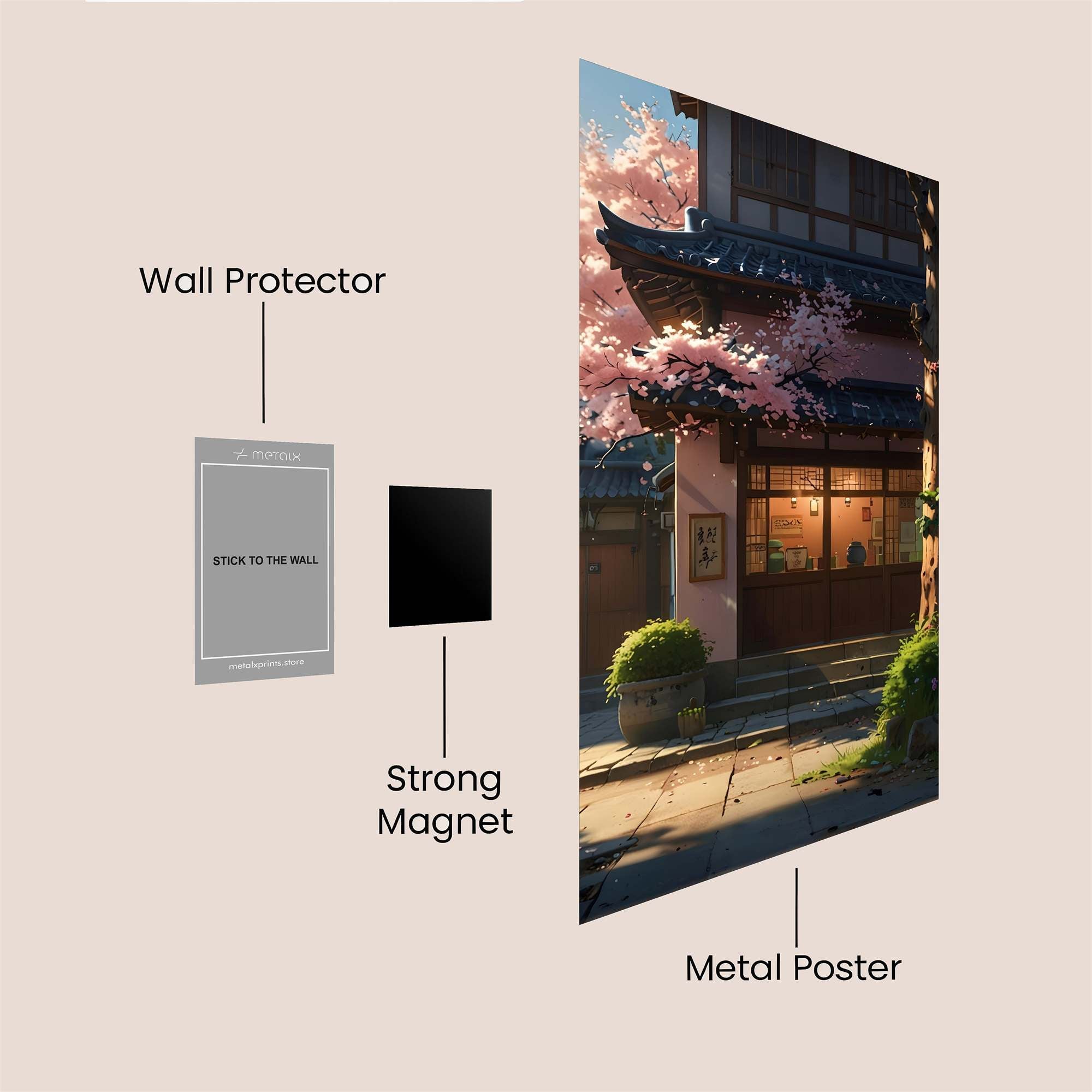 Sakura Serenity Safe Wall Magnetic / M