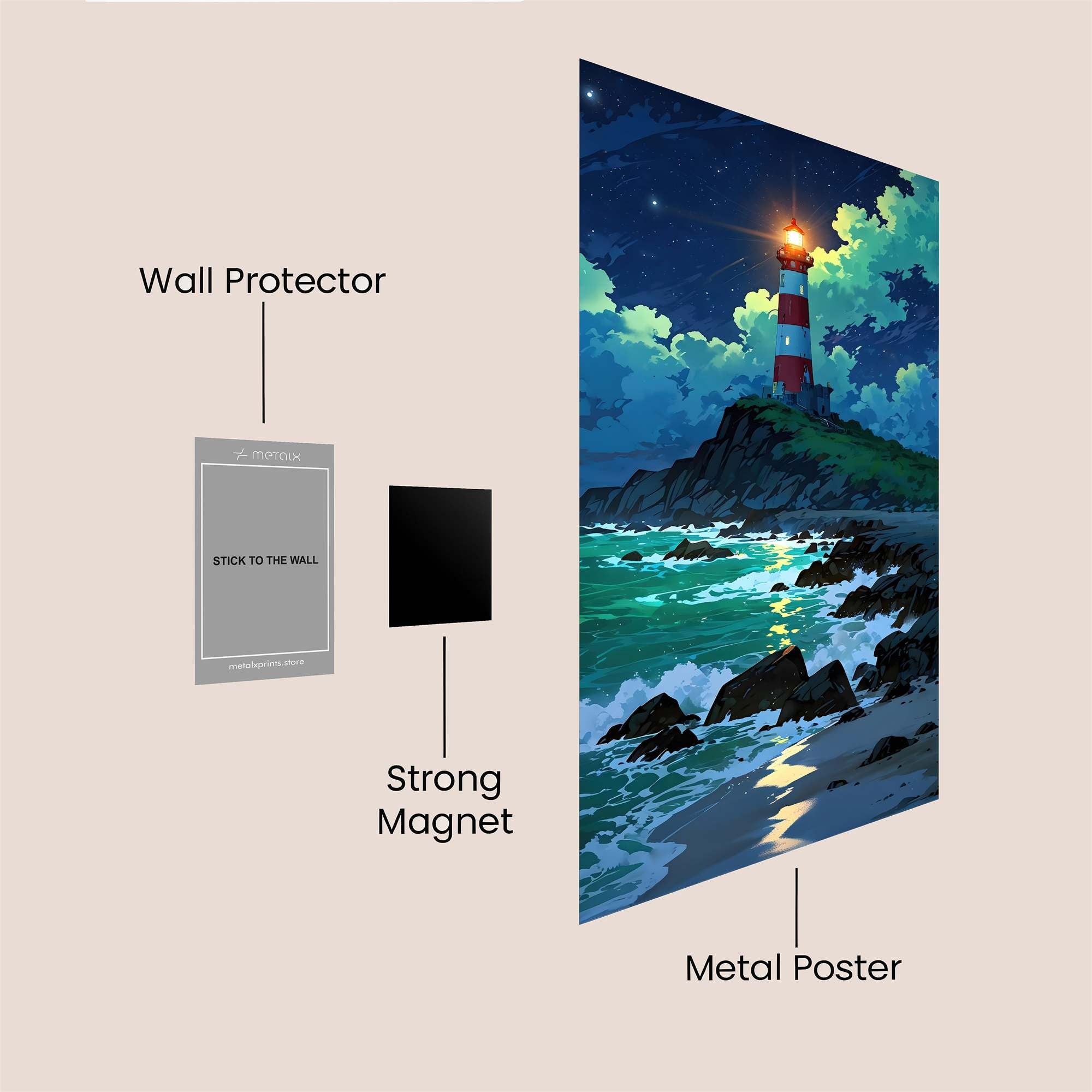 Beacon Serenity Safe Wall Magnetic / M