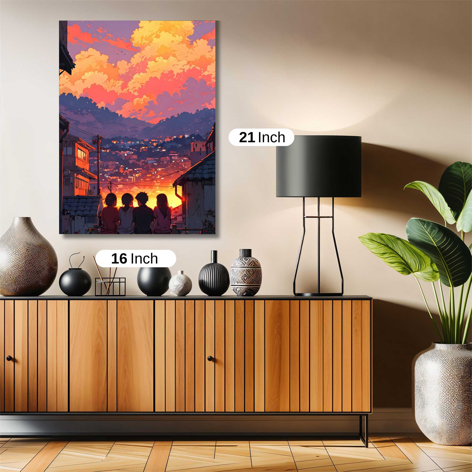 Sunset Serenity Safe Wall Magnetic / M