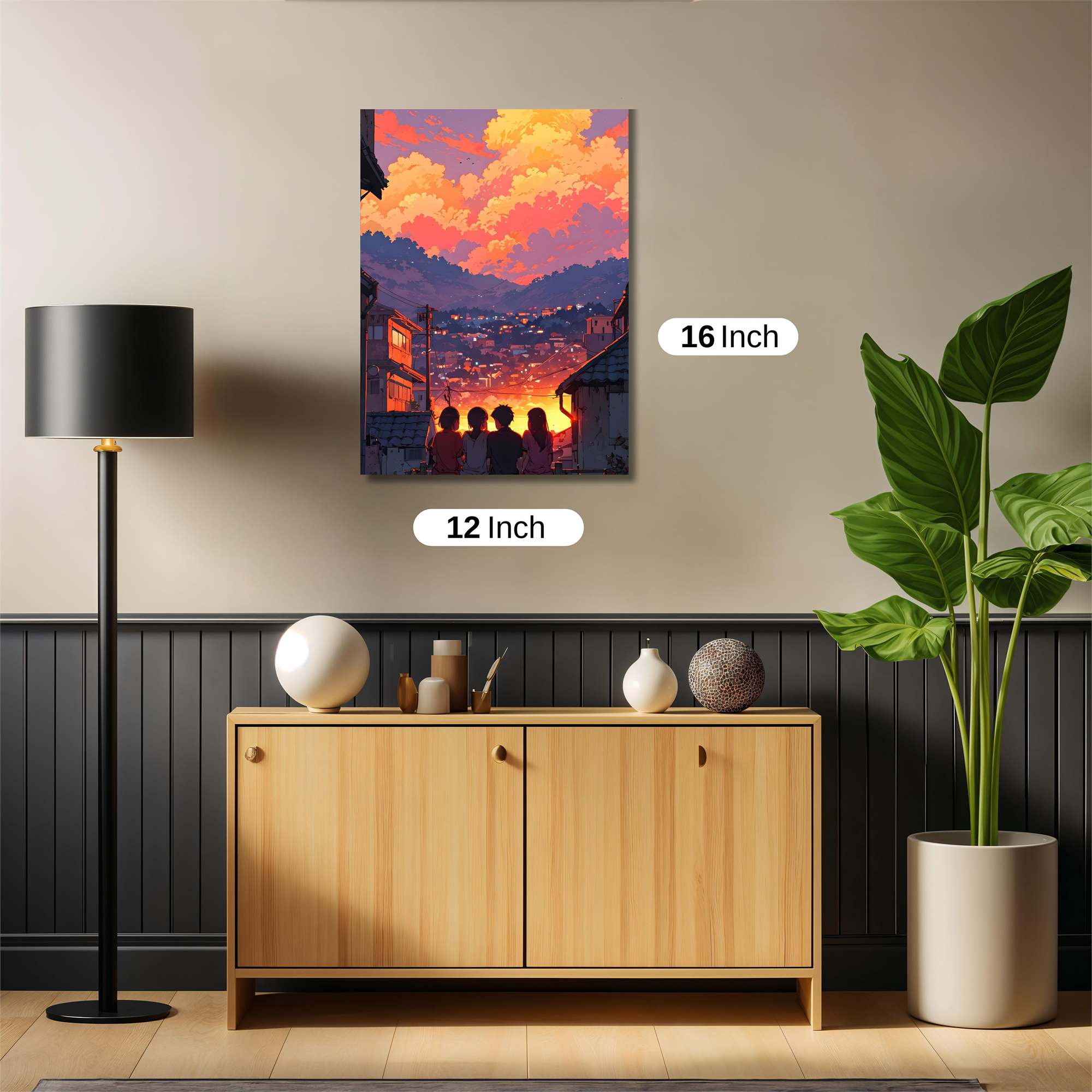 Sunset Serenity Safe Wall Magnetic / M