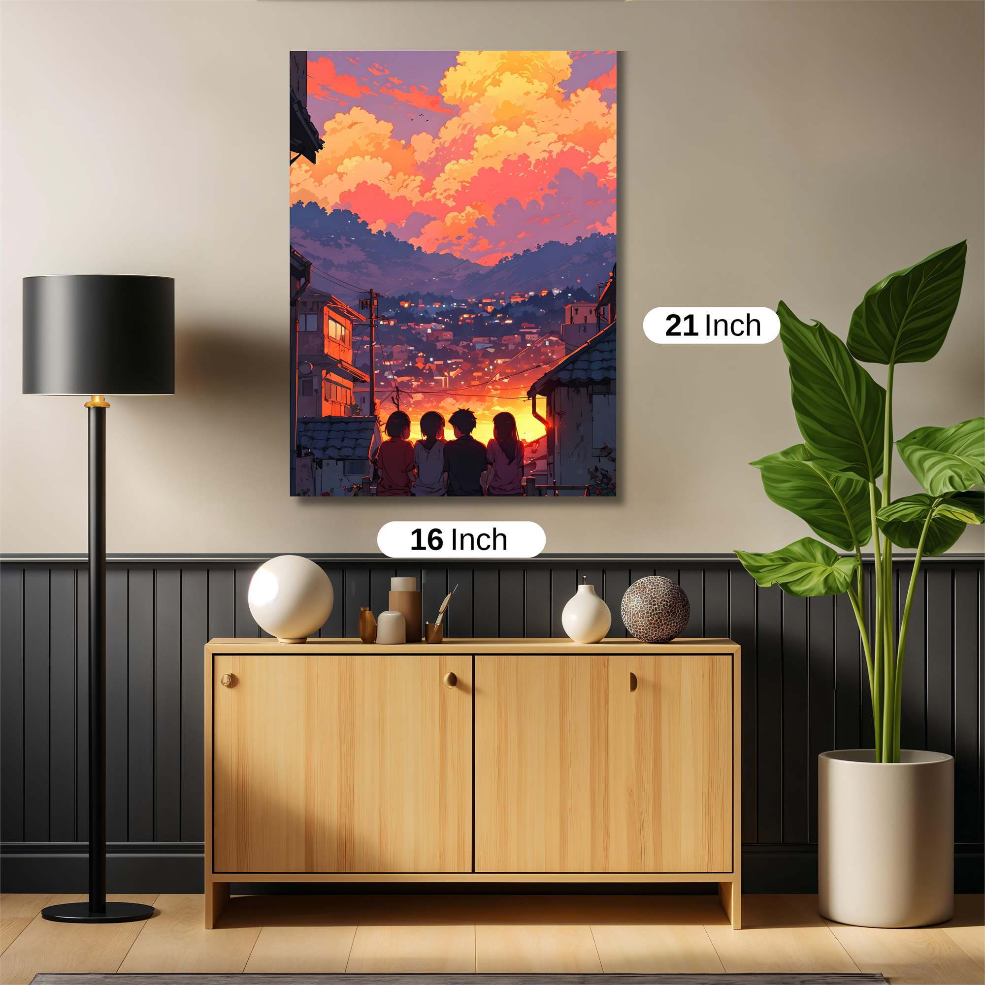 Sunset Serenity Safe Wall Magnetic / M