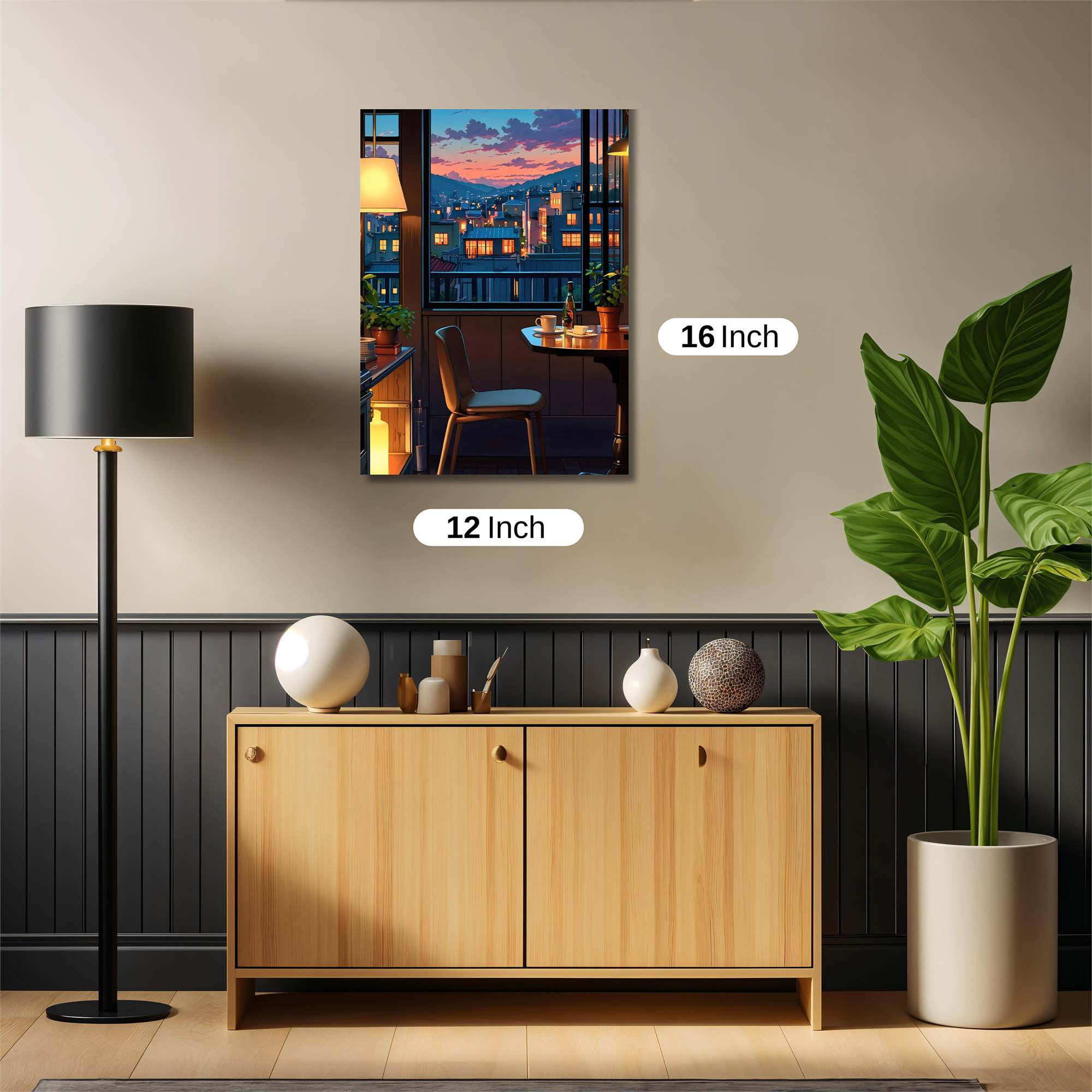Sunset Serenity Safe Wall Magnetic / M