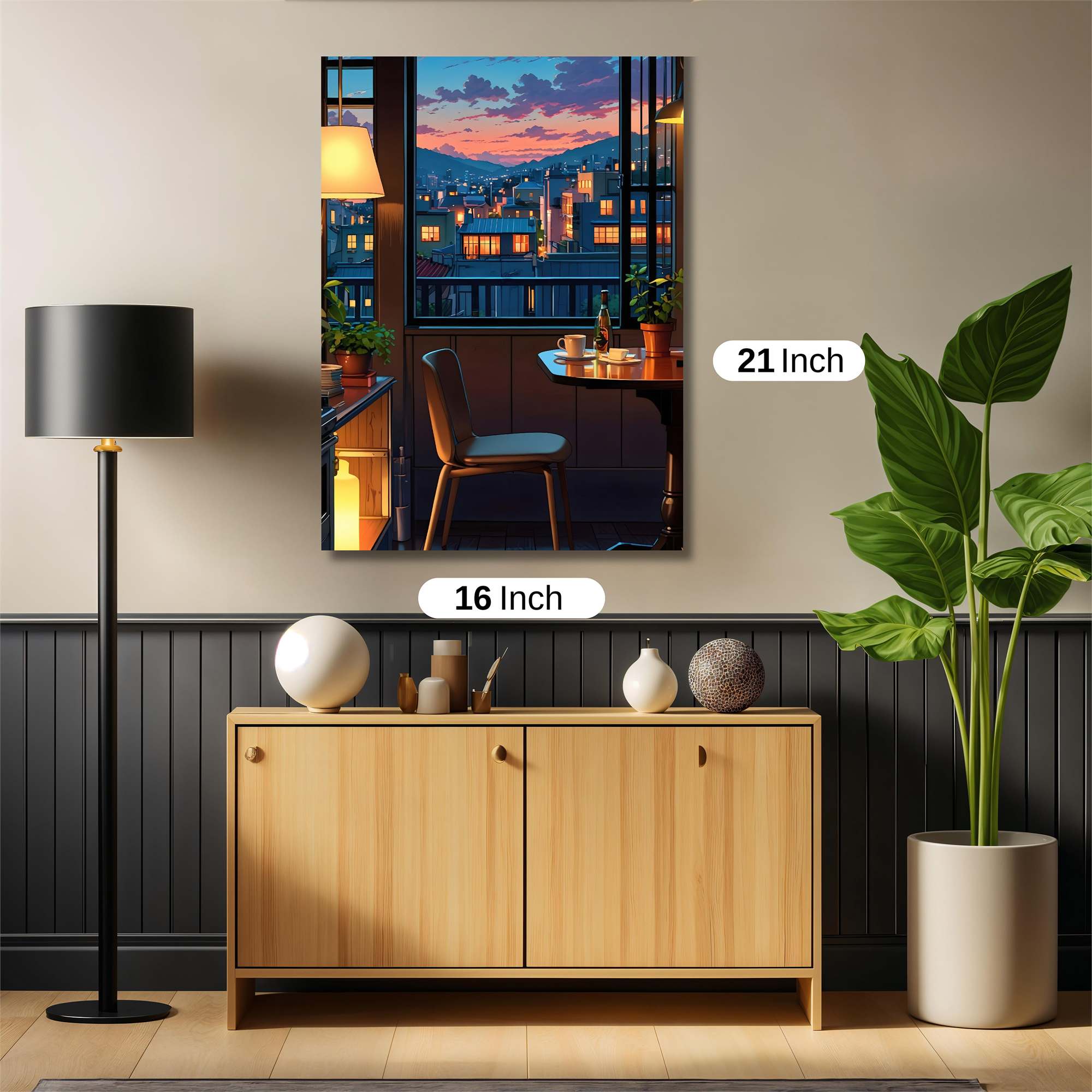Sunset Serenity Safe Wall Magnetic / M