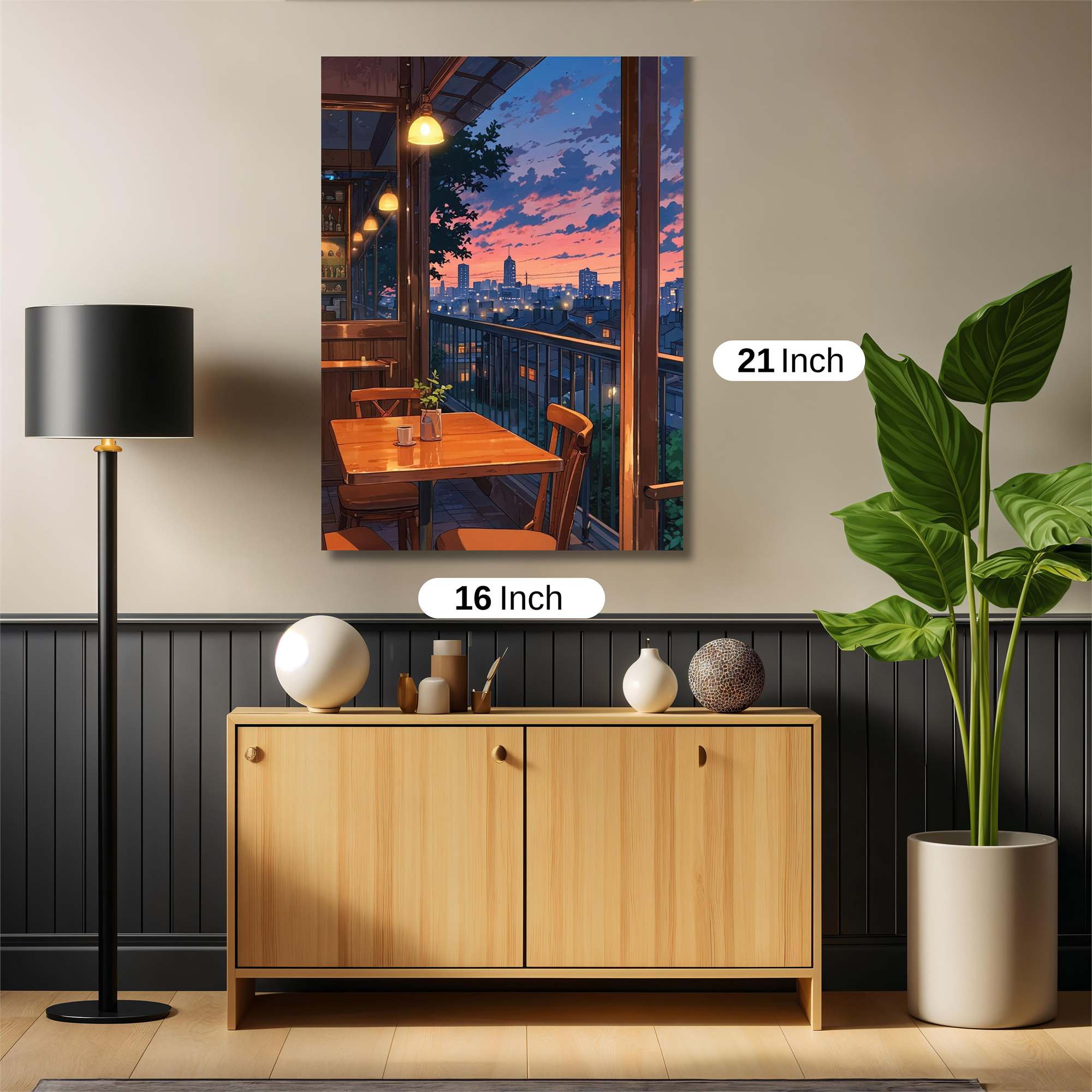 Sunset Serenity Safe Wall Magnetic / M