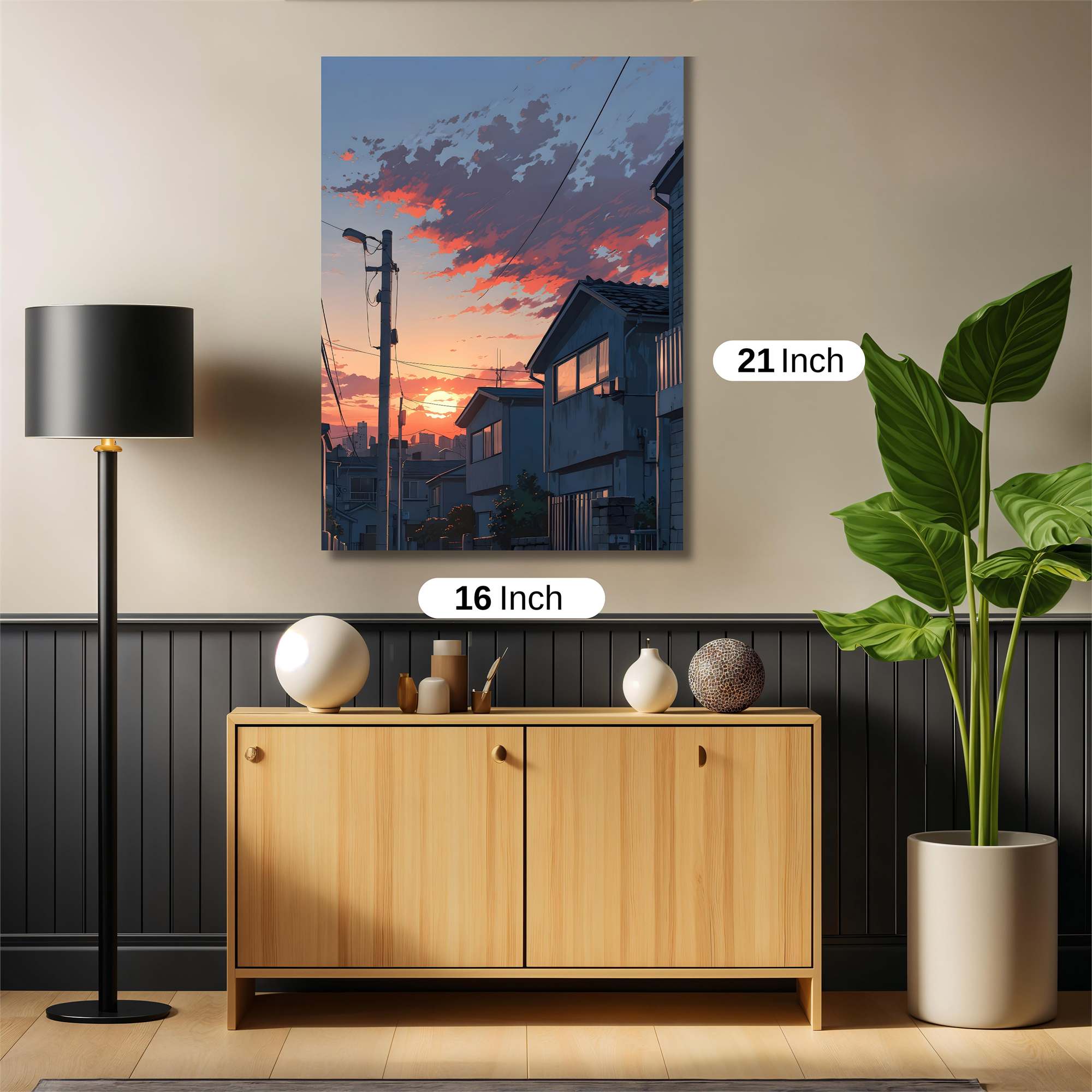 Sunset Serenity Safe Wall Magnetic / M