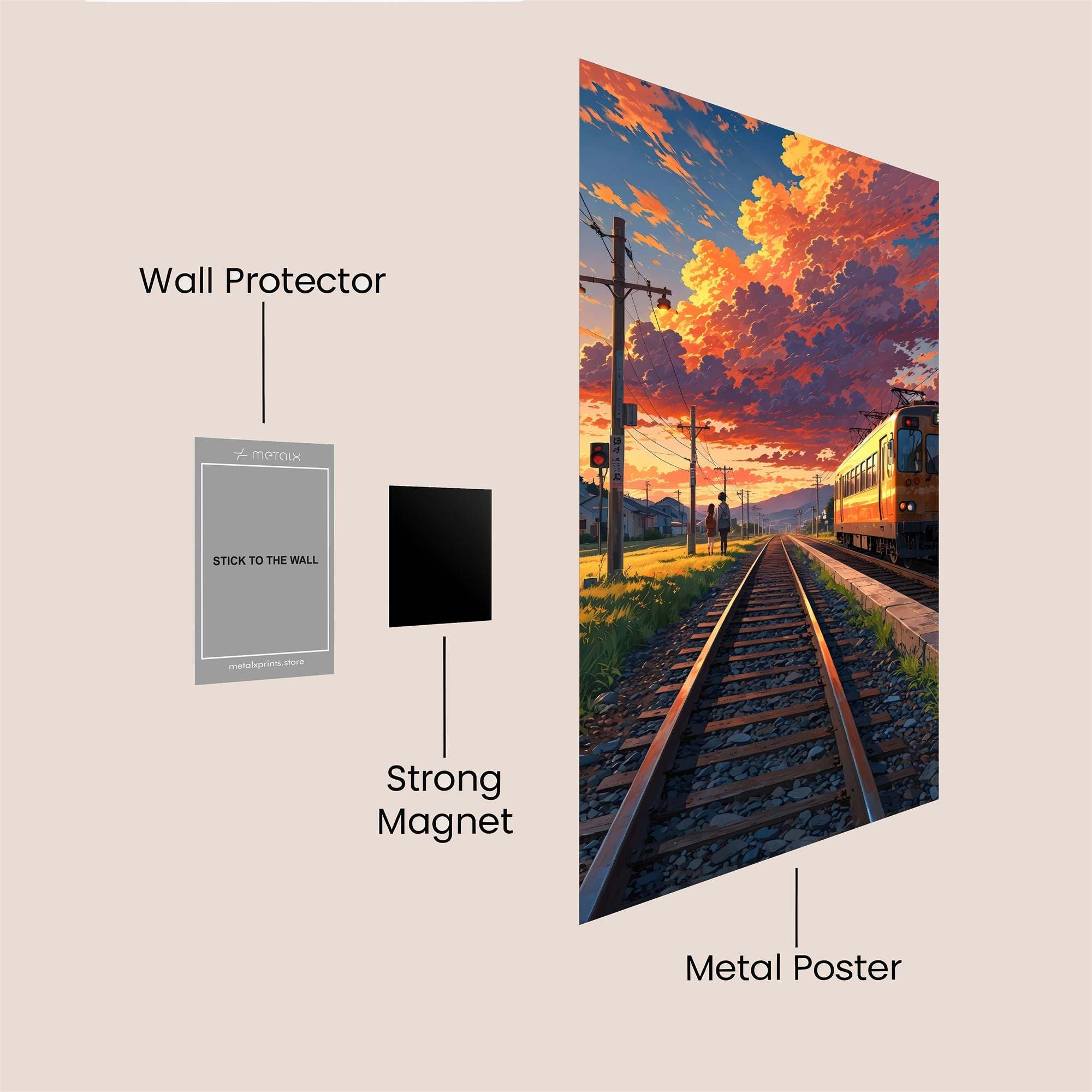 Sunset Serenity Safe Wall Magnetic / M