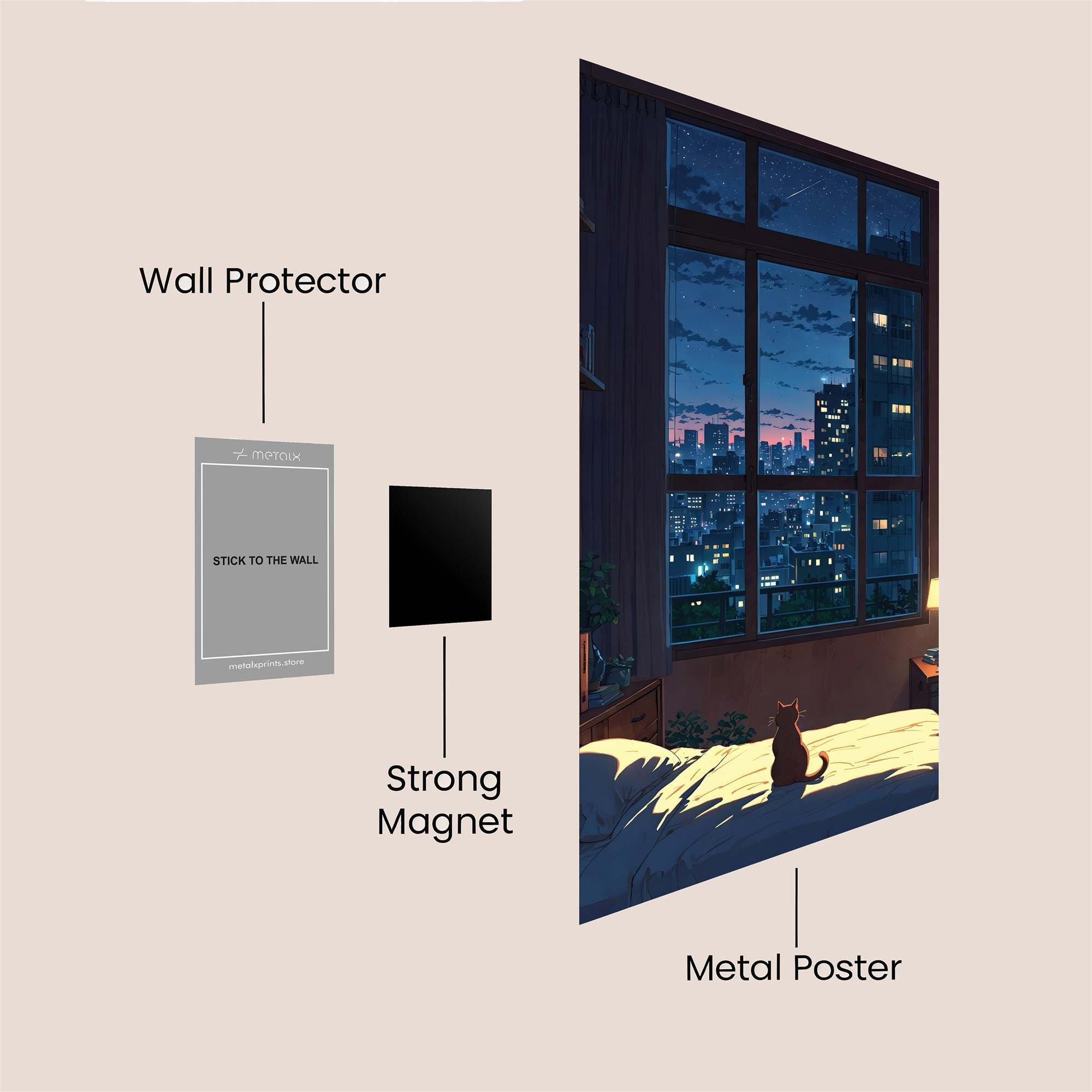 Cat's Serenity Safe Wall Magnetic / M