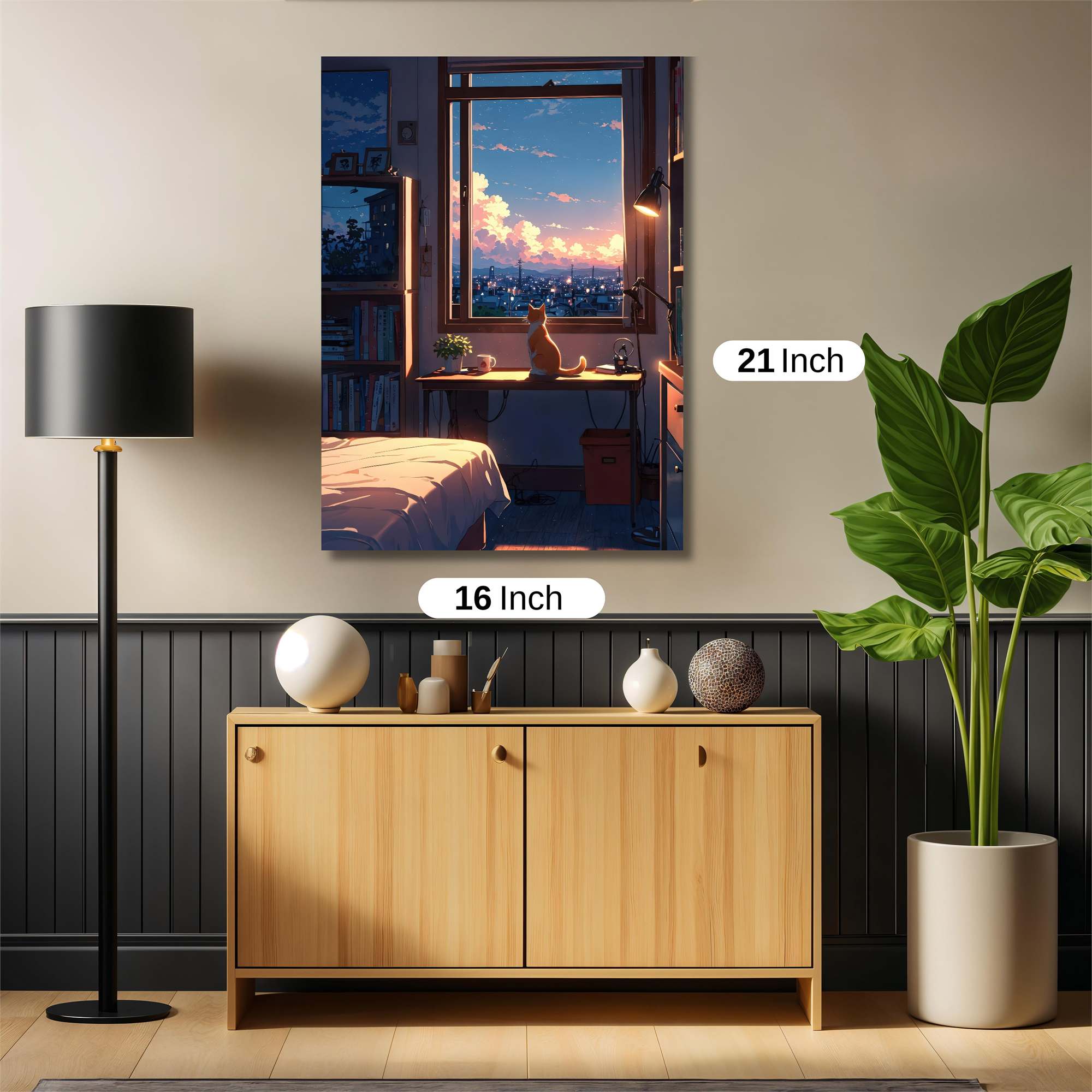 Cat Serenity Safe Wall Magnetic / M