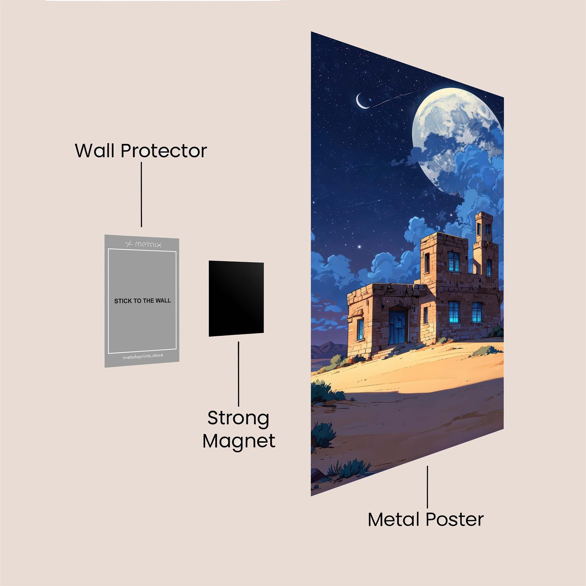 Desert Dreamscape Safe Wall Magnetic / M