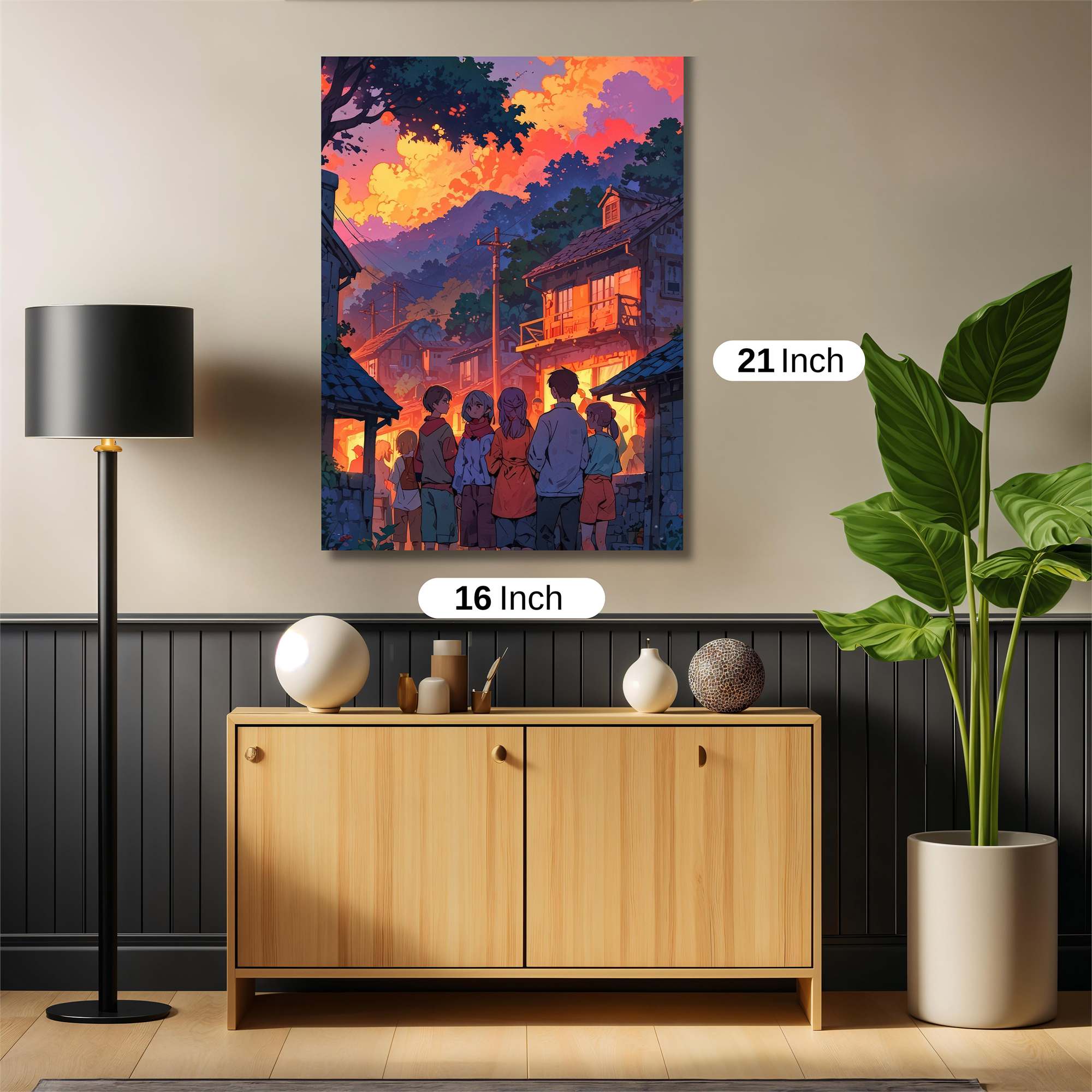 Sunset Serenity Safe Wall Magnetic / M