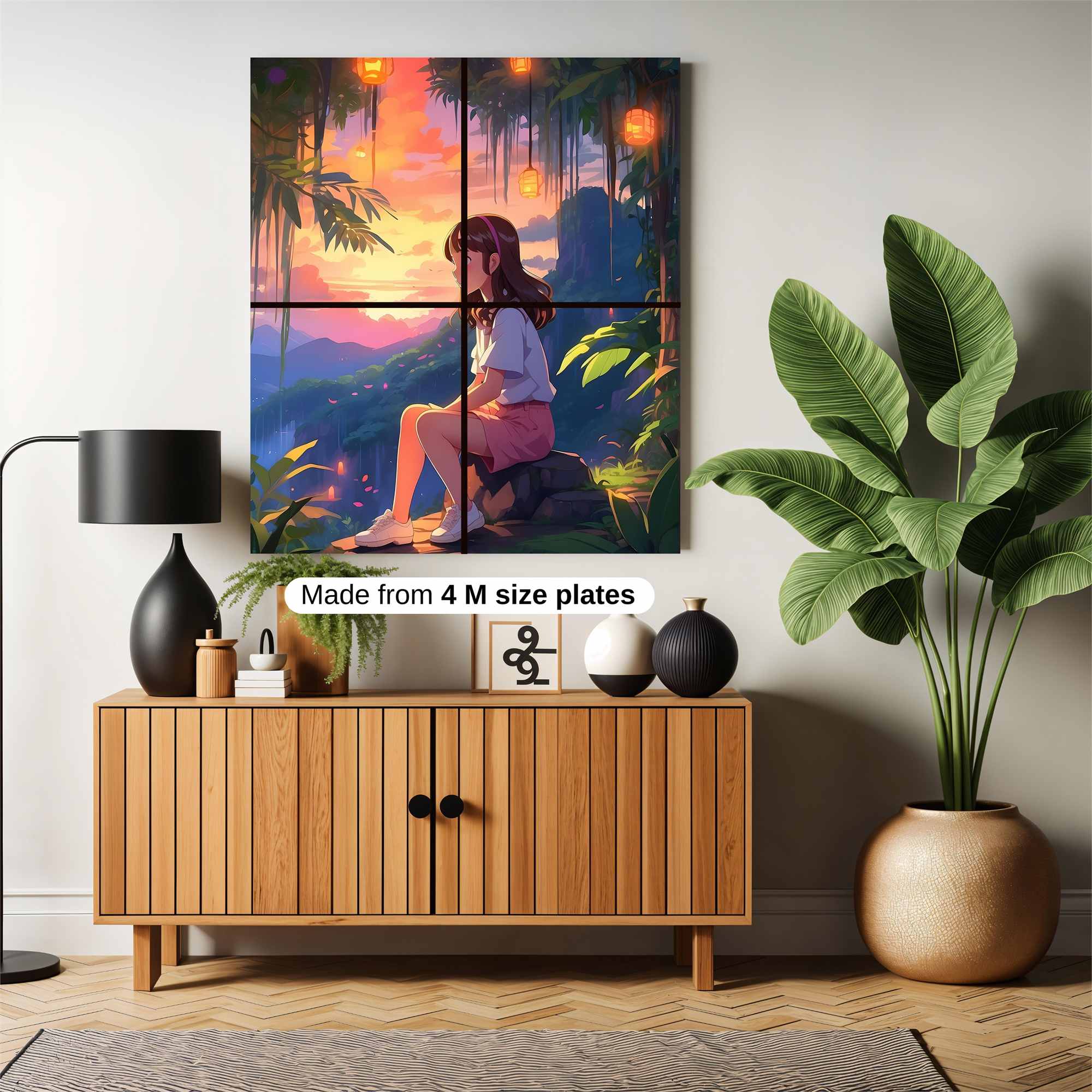 Sunset Serenity Safe Wall Magnetic / M