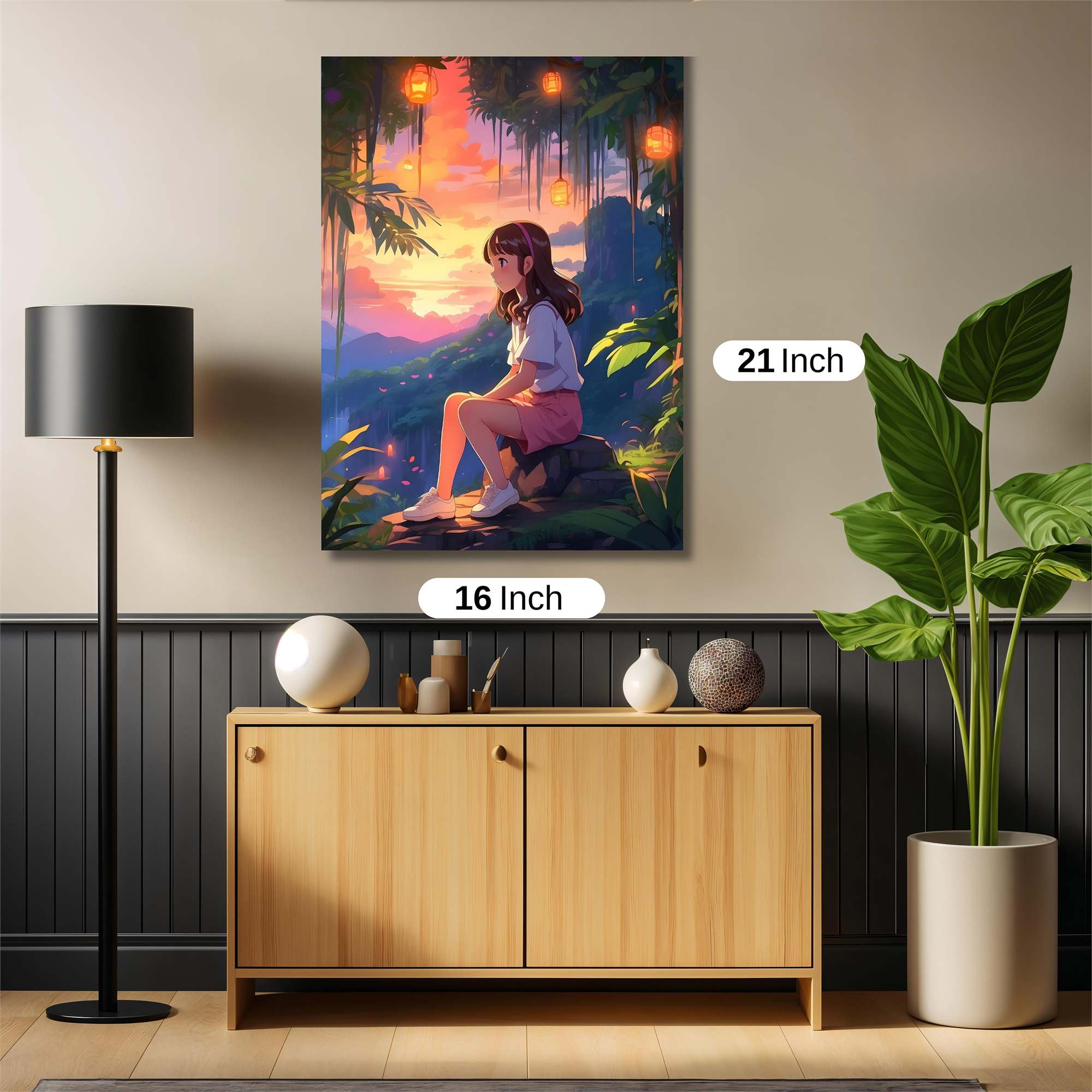 Sunset Serenity Safe Wall Magnetic / M