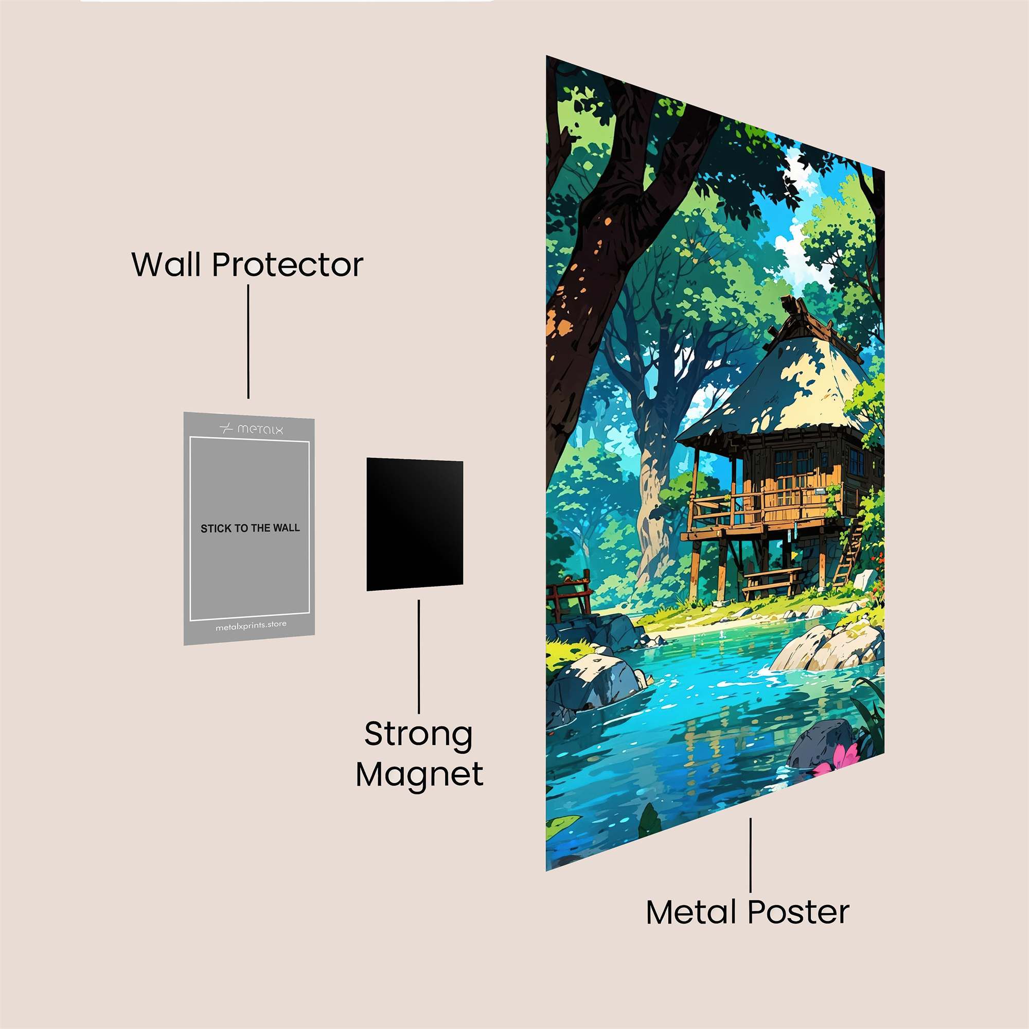 Forest Serenity Safe Wall Magnetic / M