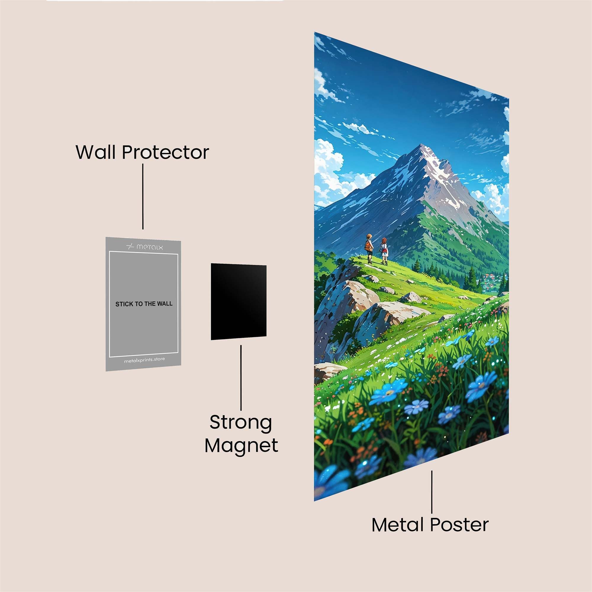 Mountain Serenity Safe Wall Magnetic / M