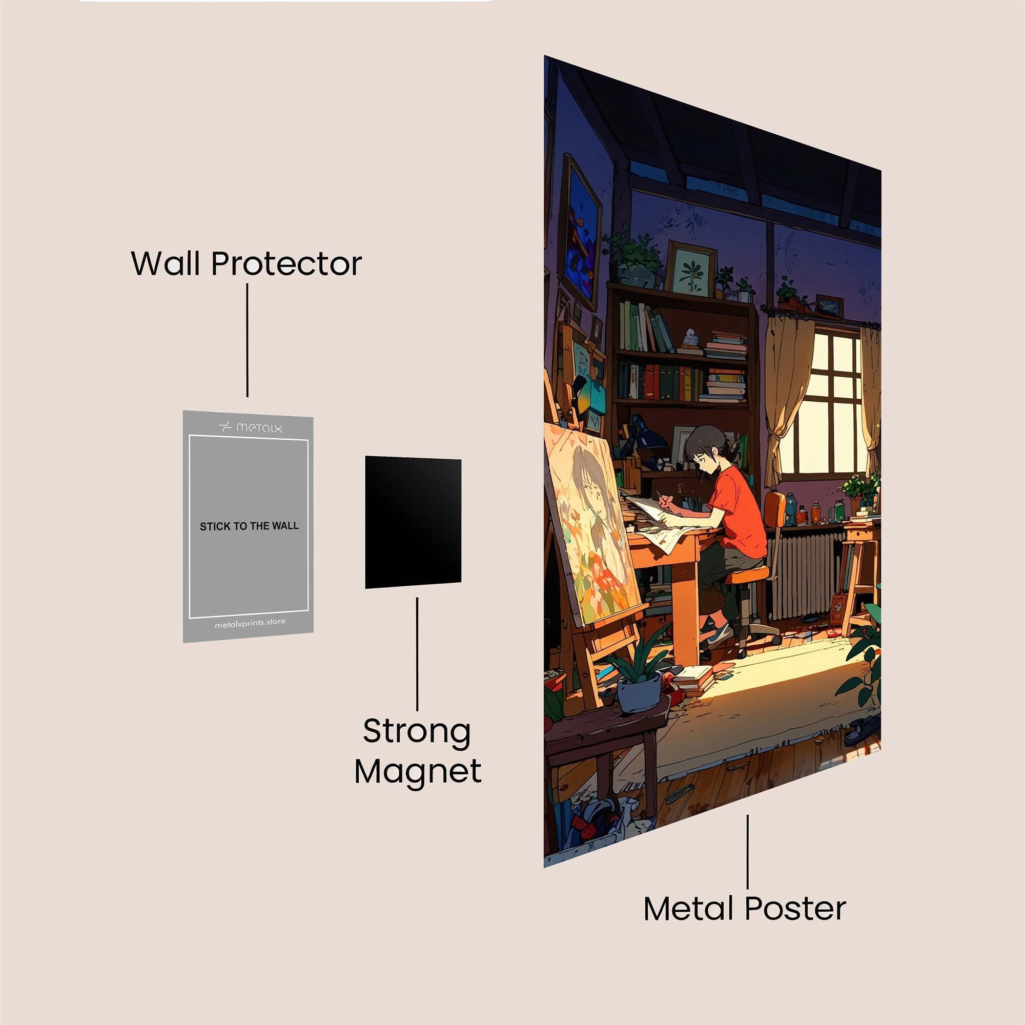 Artist's Haven Safe Wall Magnetic / M