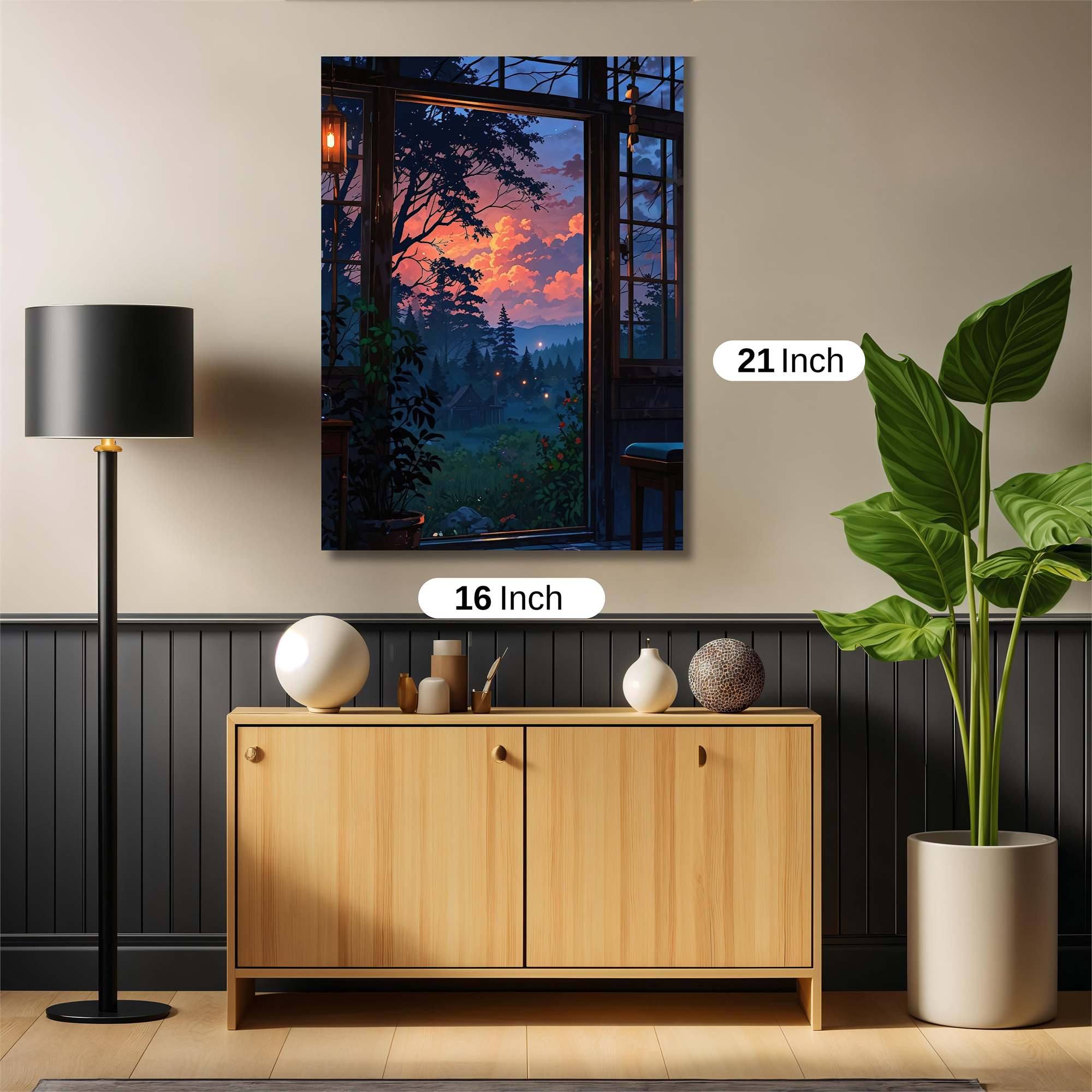 Sunset Serenity Safe Wall Magnetic / M