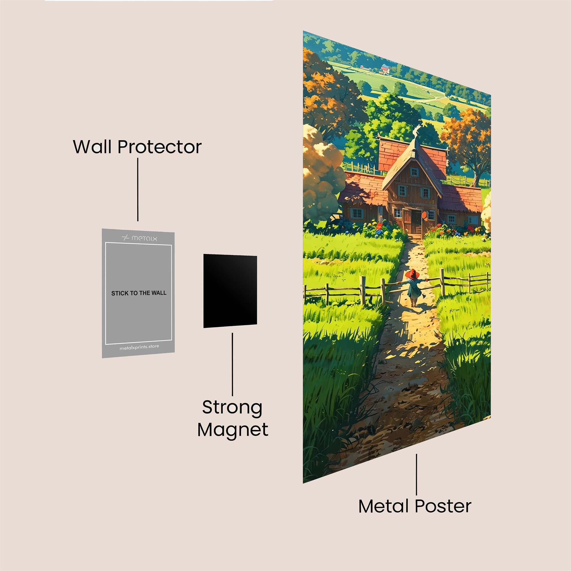 Cottage Bliss Safe Wall Magnetic / M