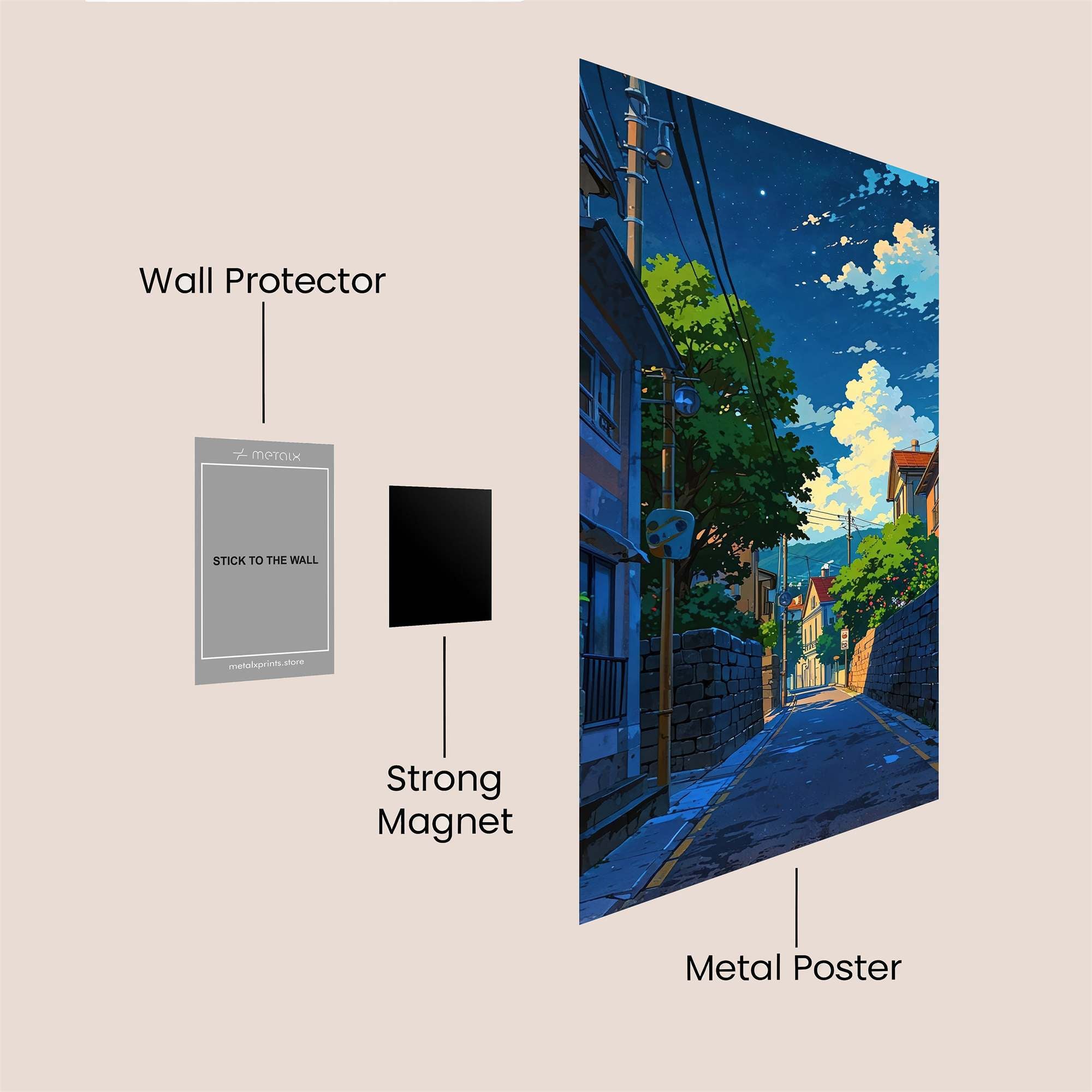 Evening Serenity Safe Wall Magnetic / M