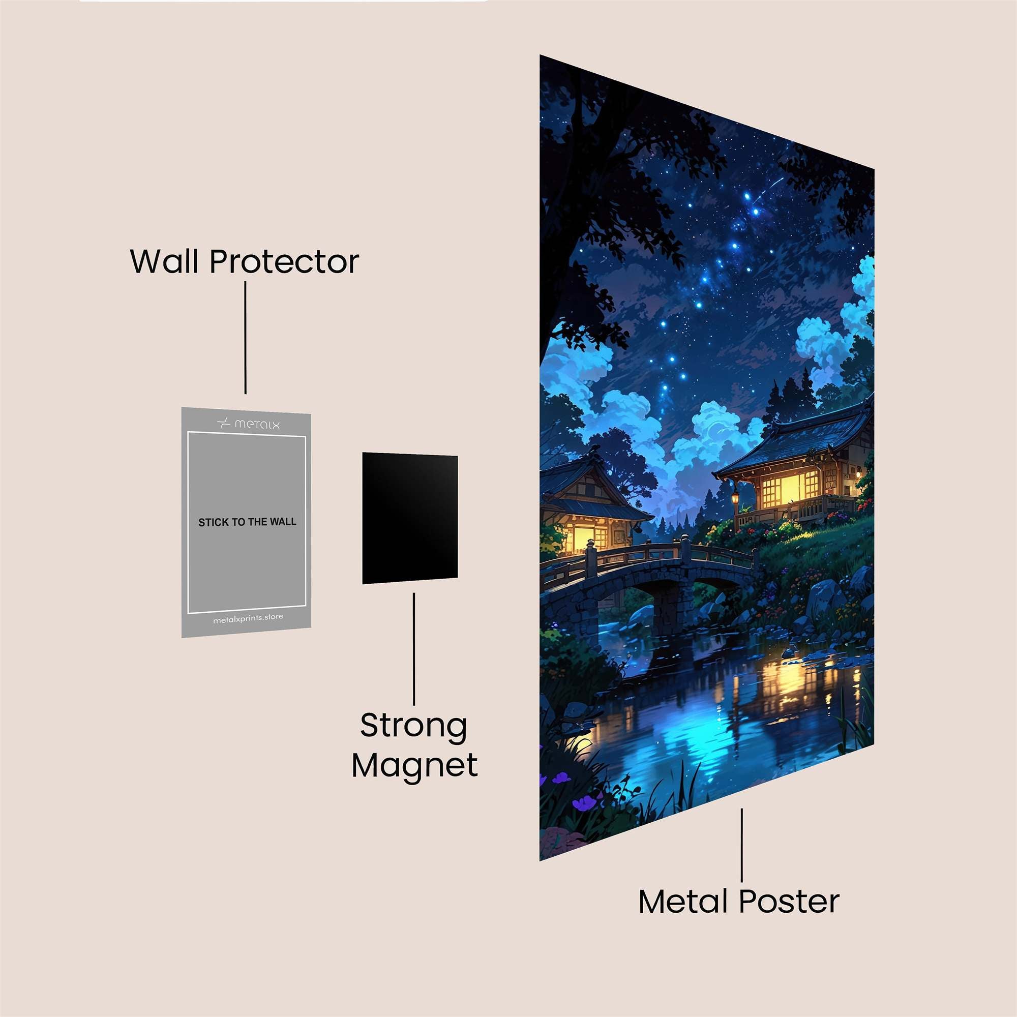 Starlit Serenity Safe Wall Magnetic / M