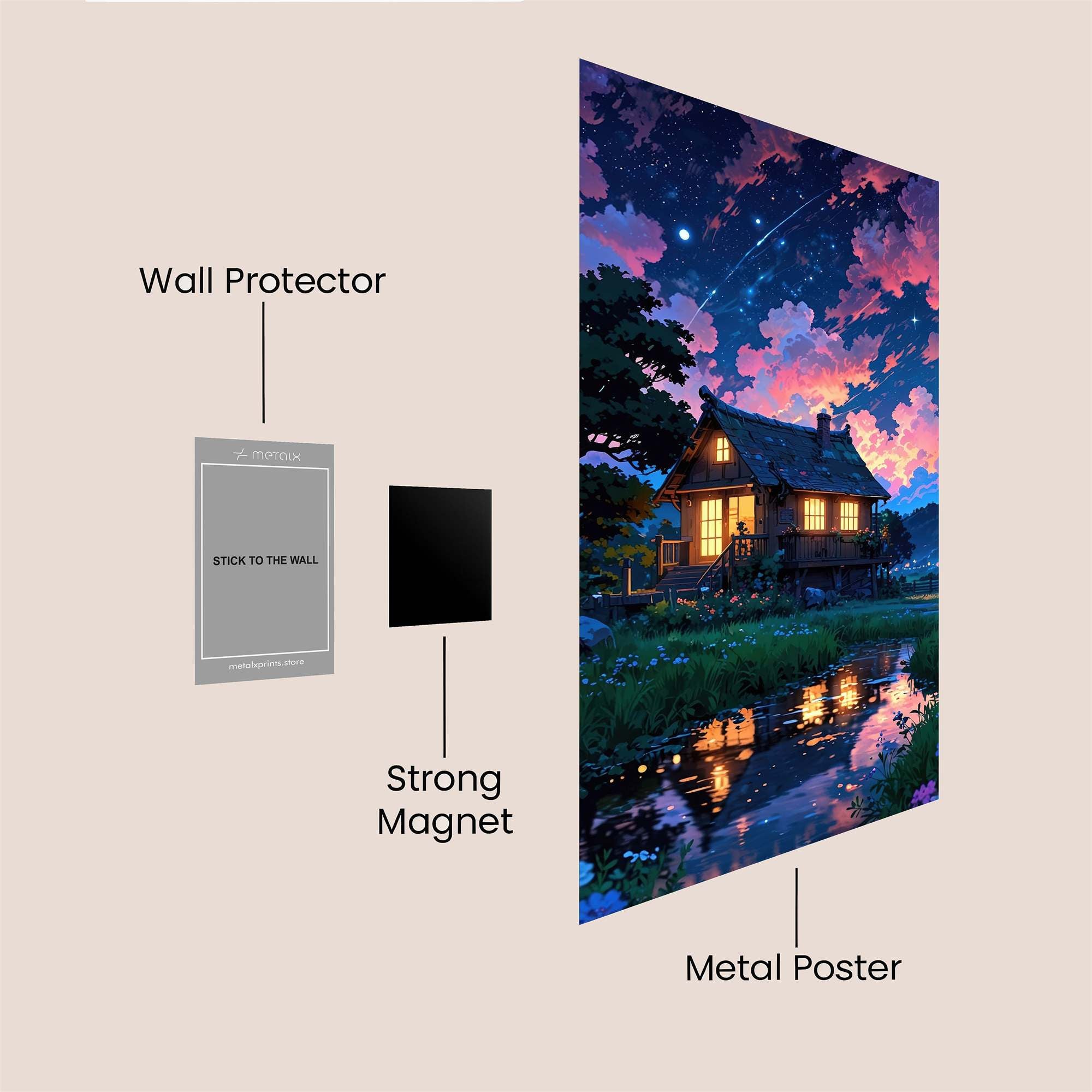 Cabin Serenity Safe Wall Magnetic / M