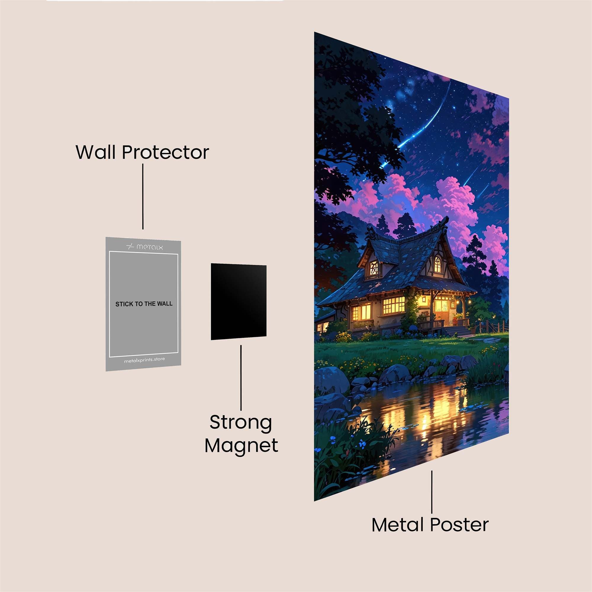 Cabin Dreamscape Safe Wall Magnetic / M