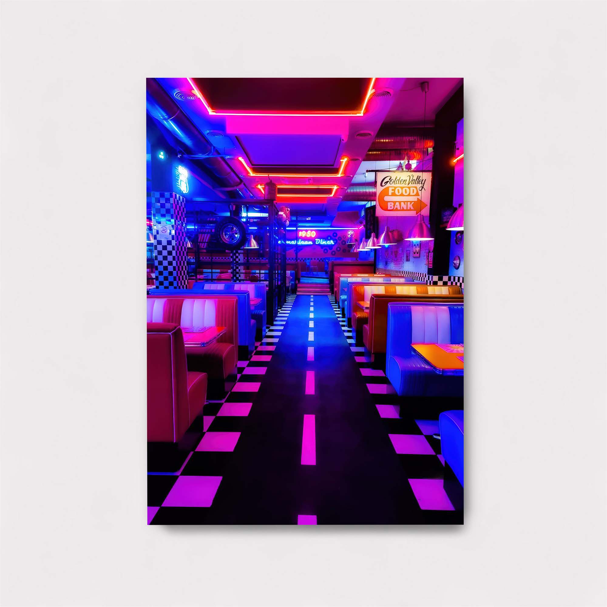 Diner Dreamscape Safe Wall Magnetic / M