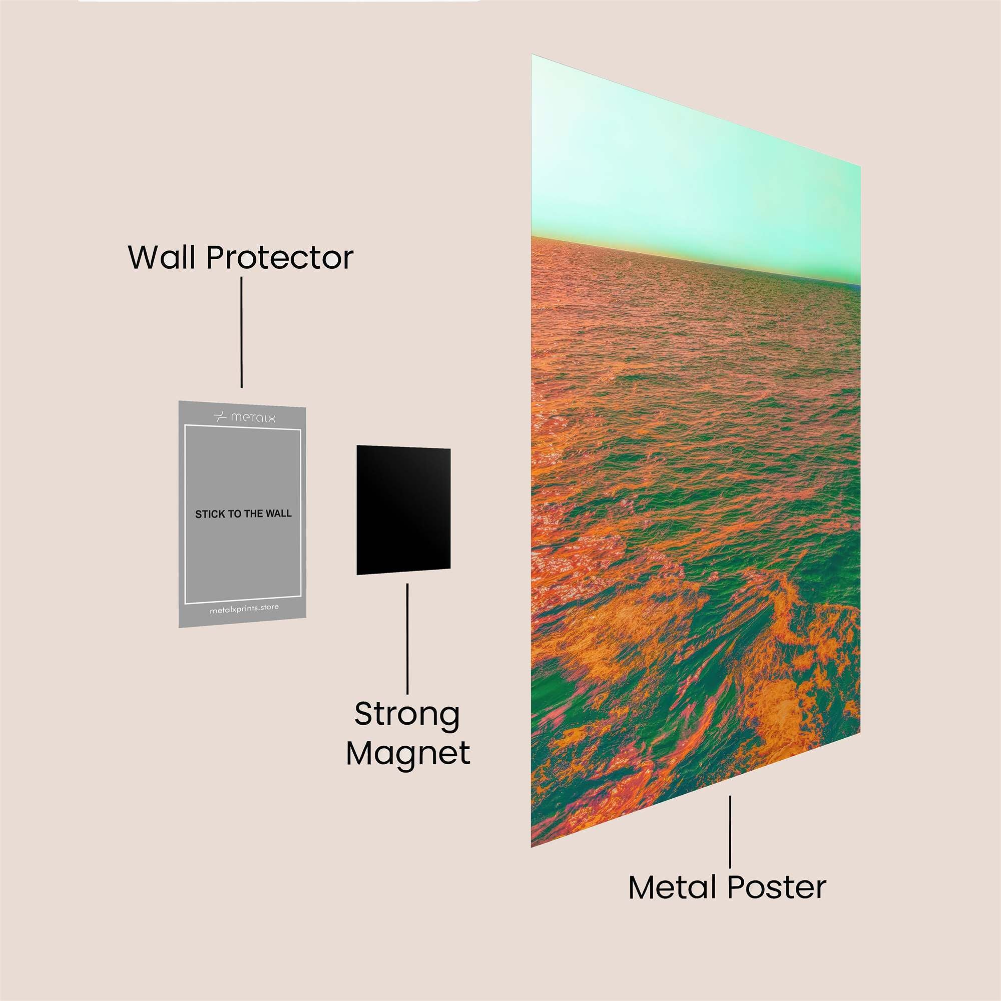 Sunset Serenity Safe Wall Magnetic / M