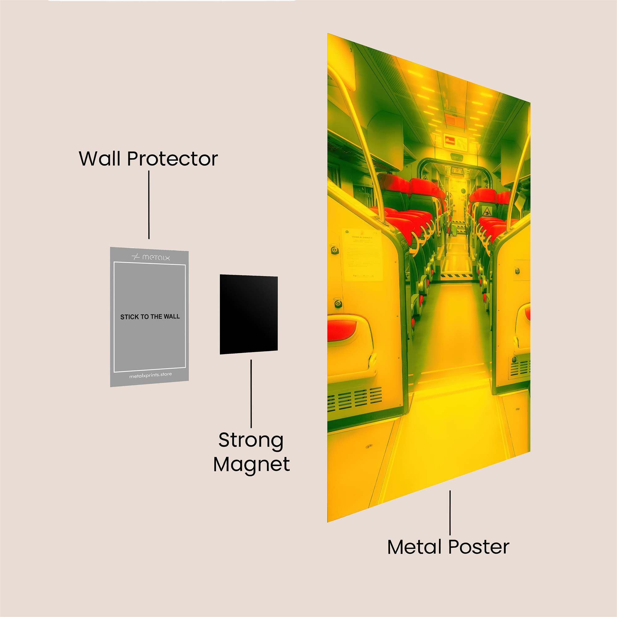Train Tranquil Safe Wall Magnetic / M