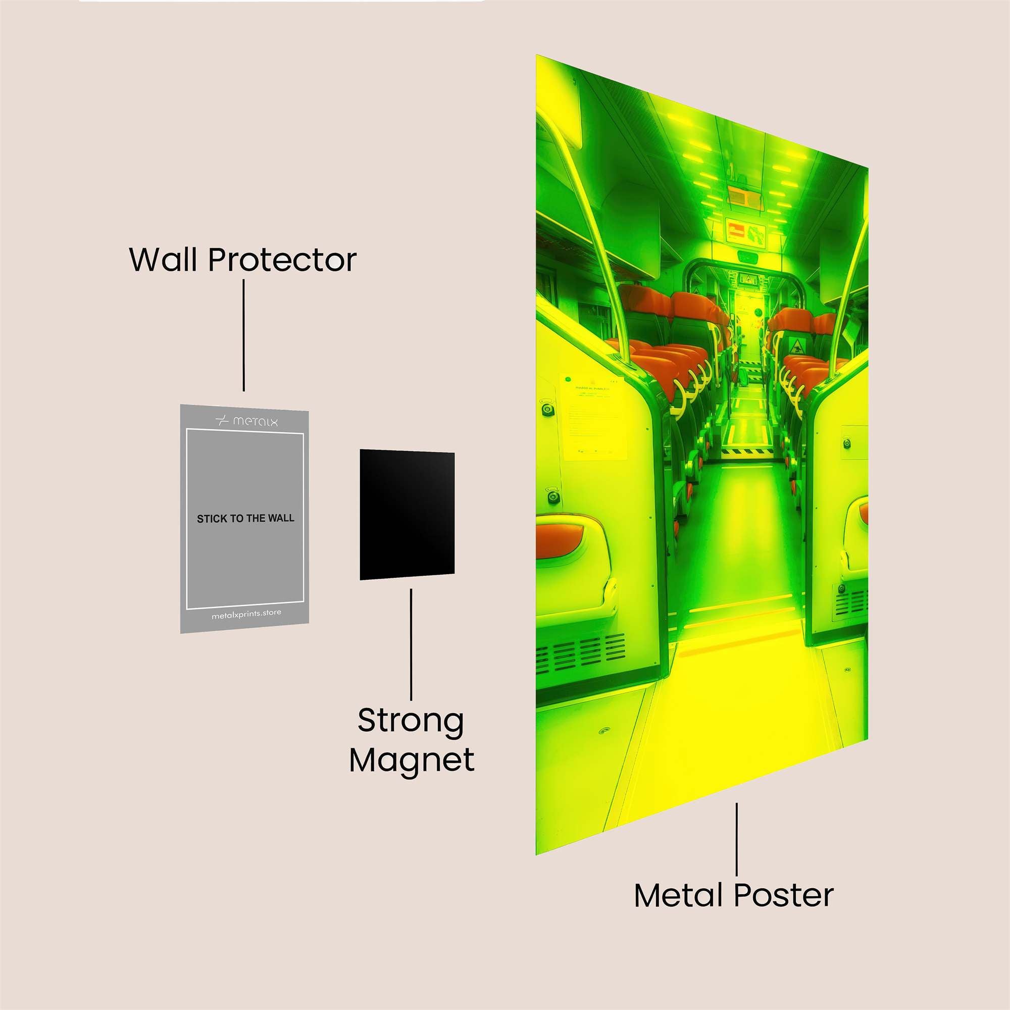 Train Twilight Safe Wall Magnetic / M