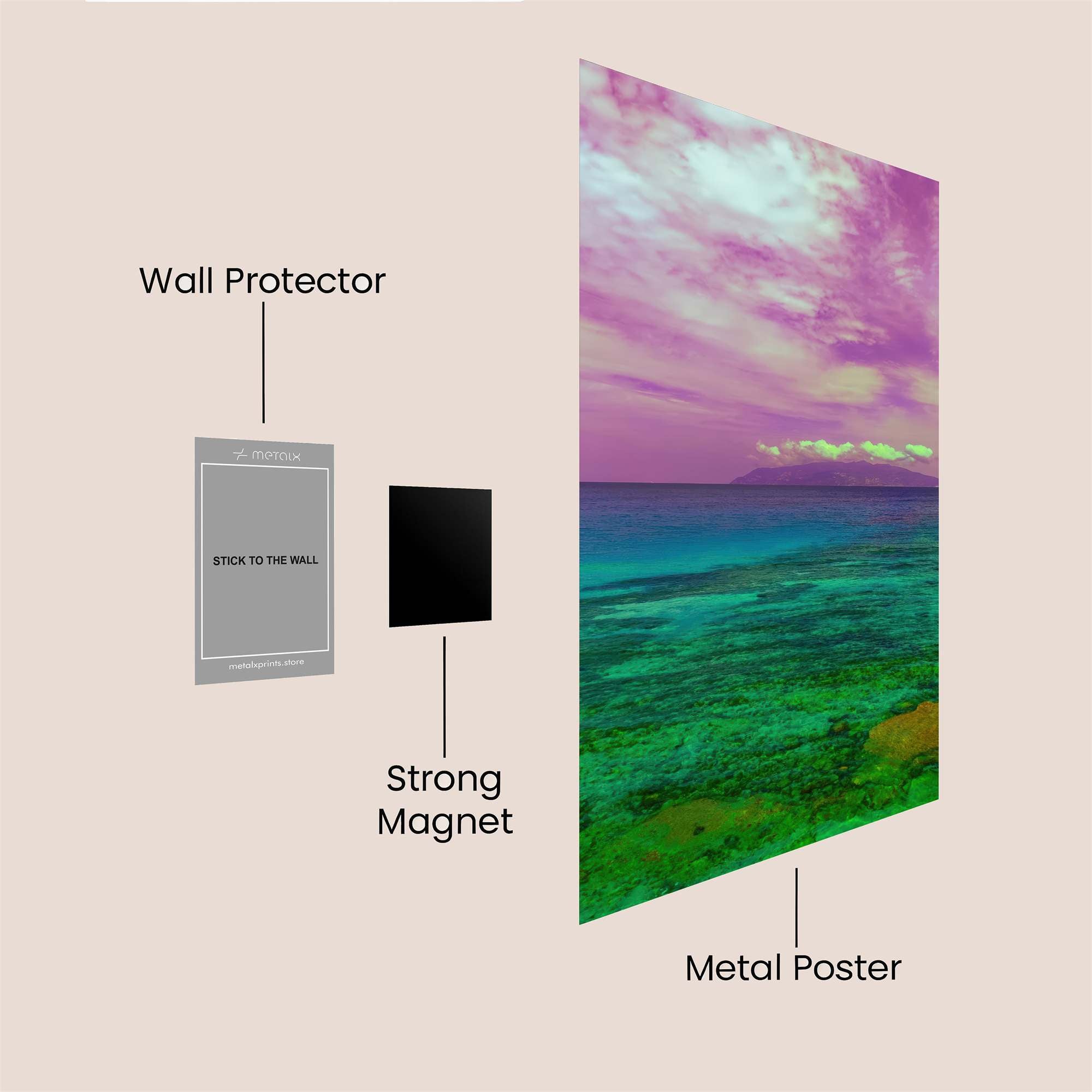 Maui Dreamscape Safe Wall Magnetic / M