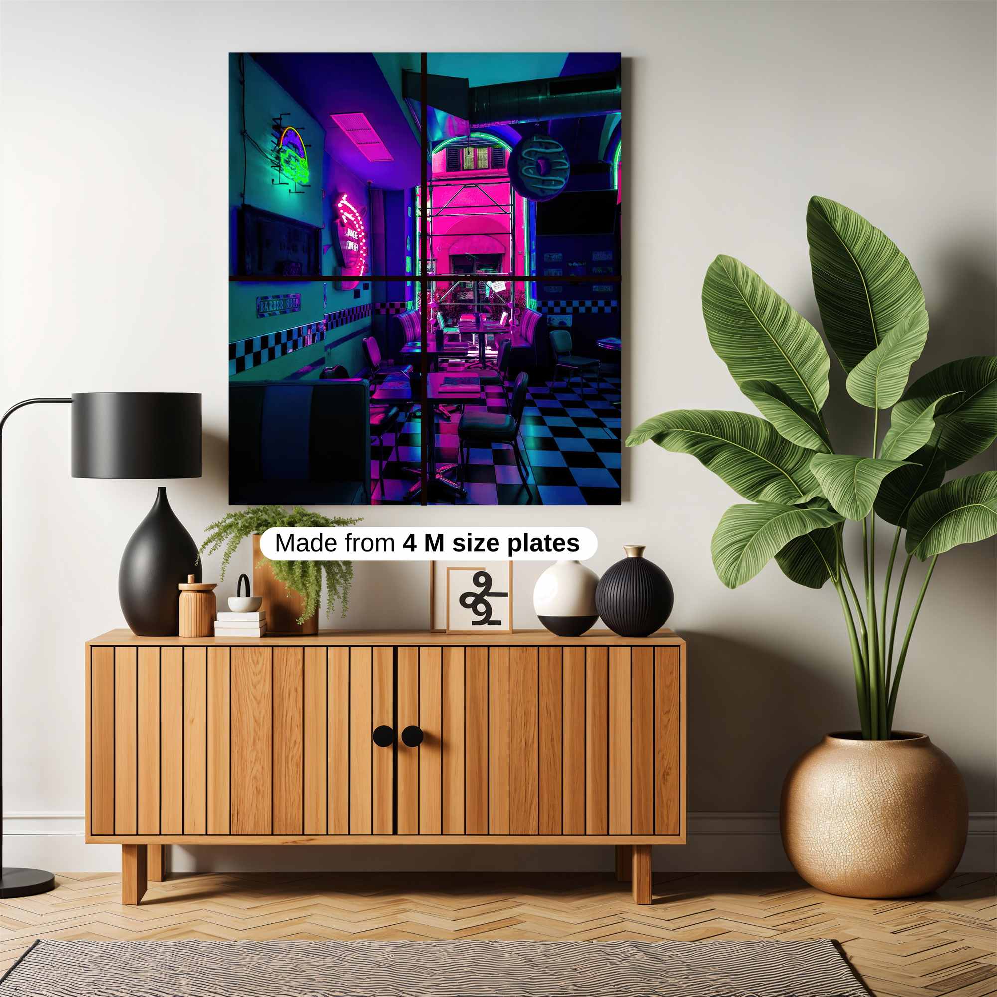 Neon Diner Safe Wall Magnetic / M