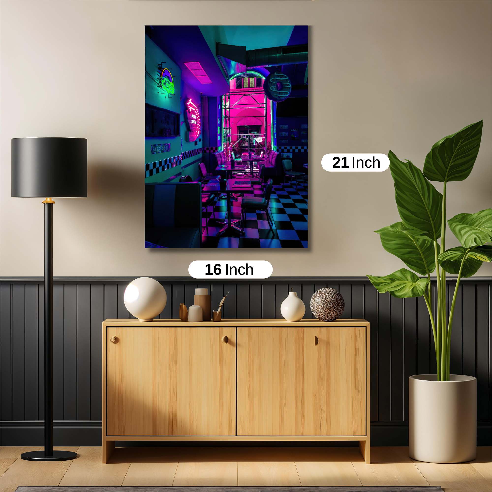 Neon Diner Safe Wall Magnetic / M